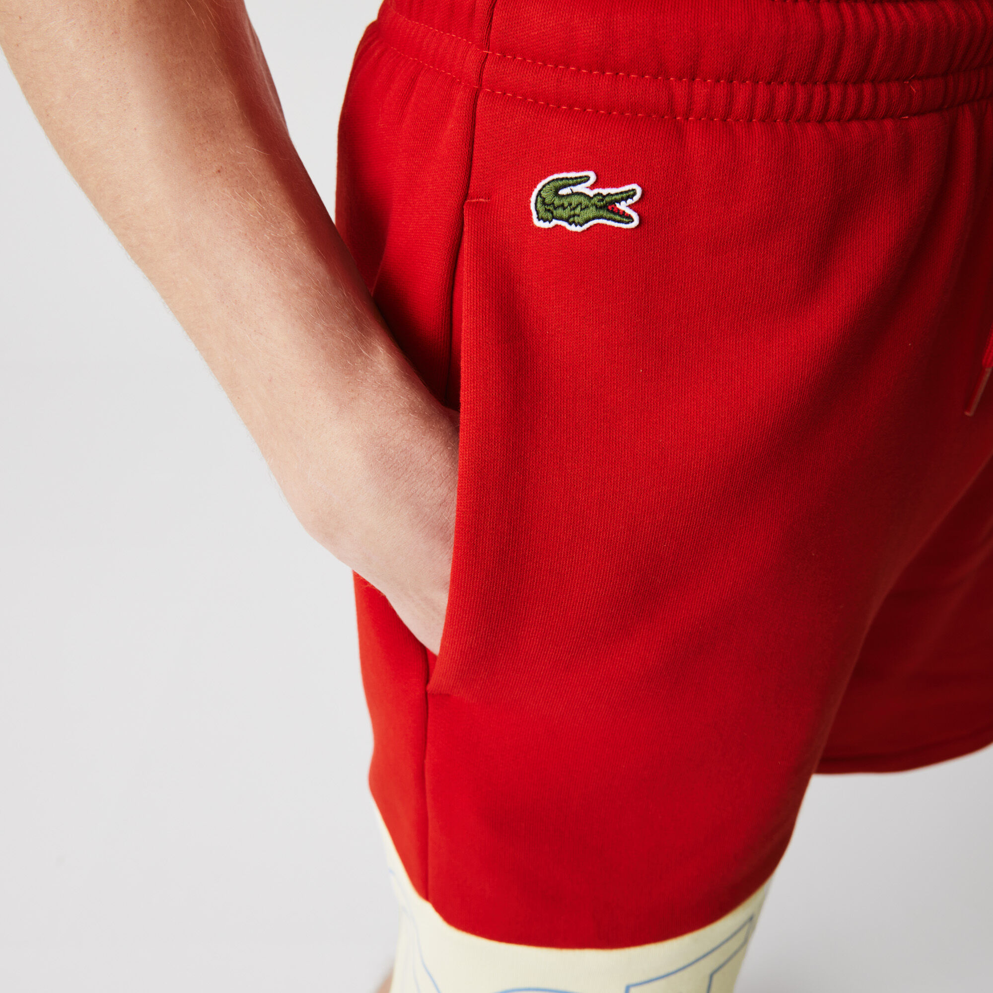 Men’s Lettered Colorblock Fleece Shorts Men’s Lettered Colorblock Fleece Shorts