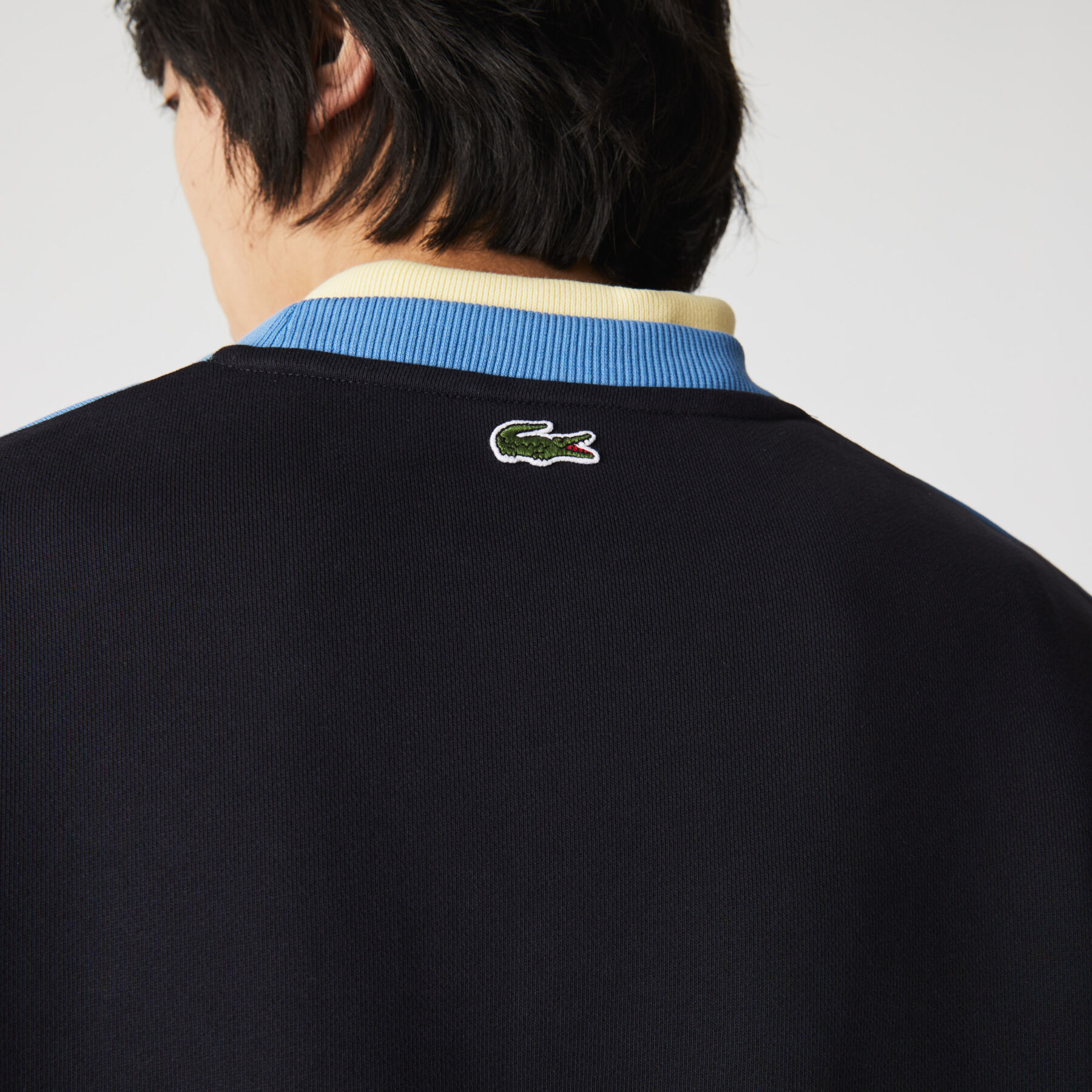 Men’s Heritage Badge Colorblock Cotton Fleece Sweatshirt lacoste men s heritage badge colorblock cotton fleece sweatshirt