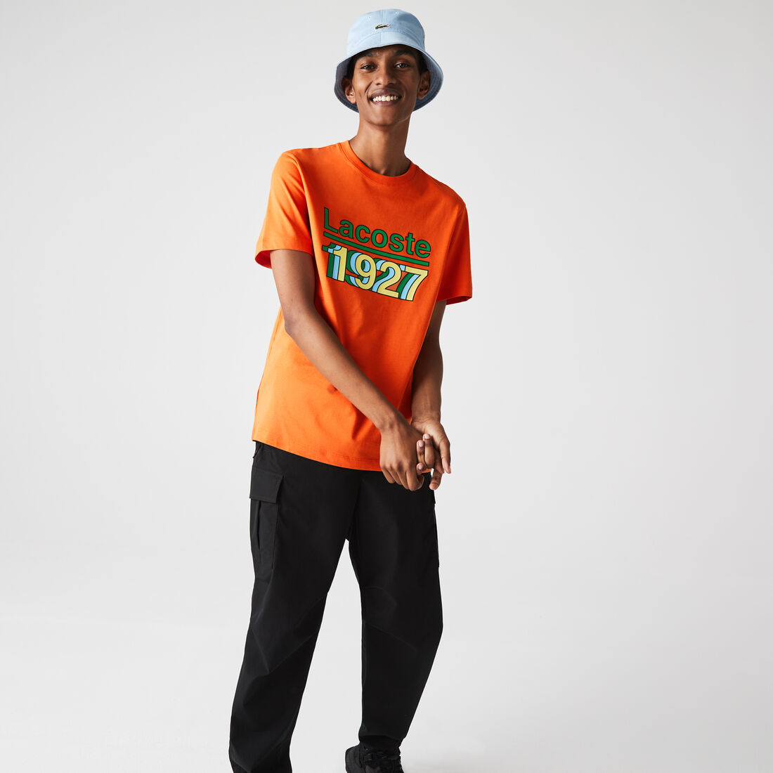 تيشيرت قطني مطبوع برقبة دائرية للرجال تيشيرت قطني مطبوع برقبة دائرية للرجال