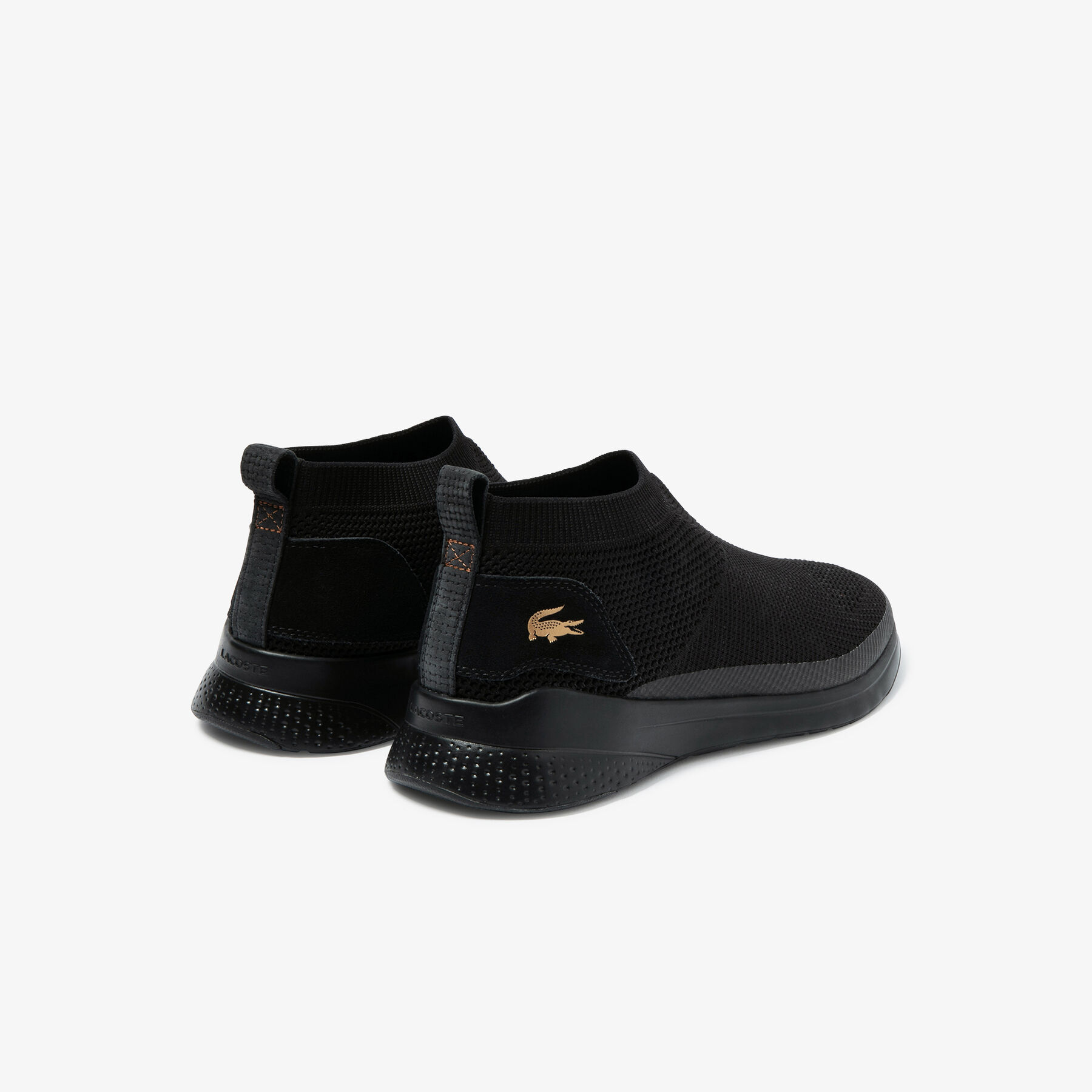 Men's LT Fit Sock Textile and Suede Slip-ons lacoste men s lt fit sock textile and suede slip ons