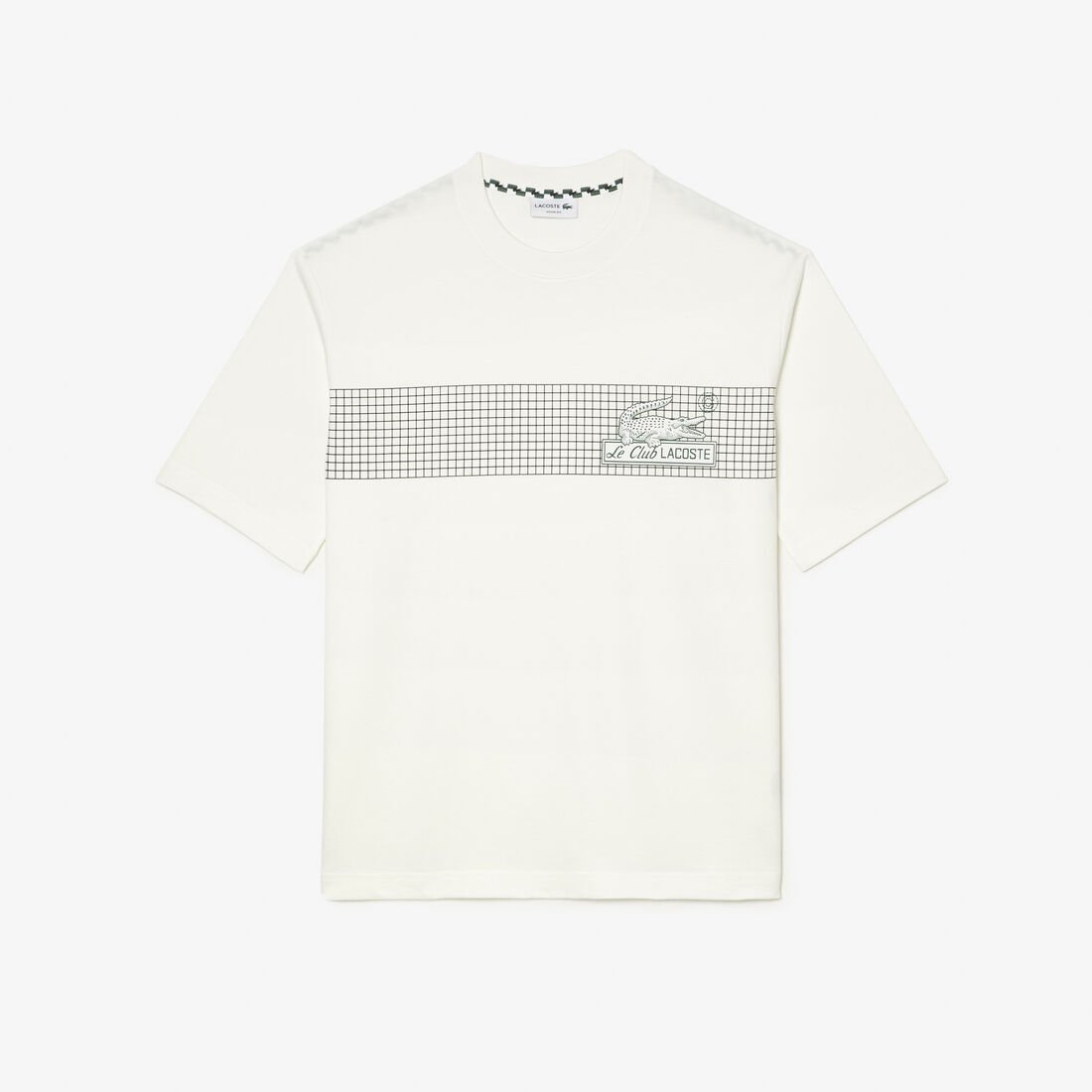 تيشيرت لاكوست تنس بطبعة وقصة فضفاضة للرجال تيشيرت لاكوست تنس بطبعة وقصة فضفاضة للرجال