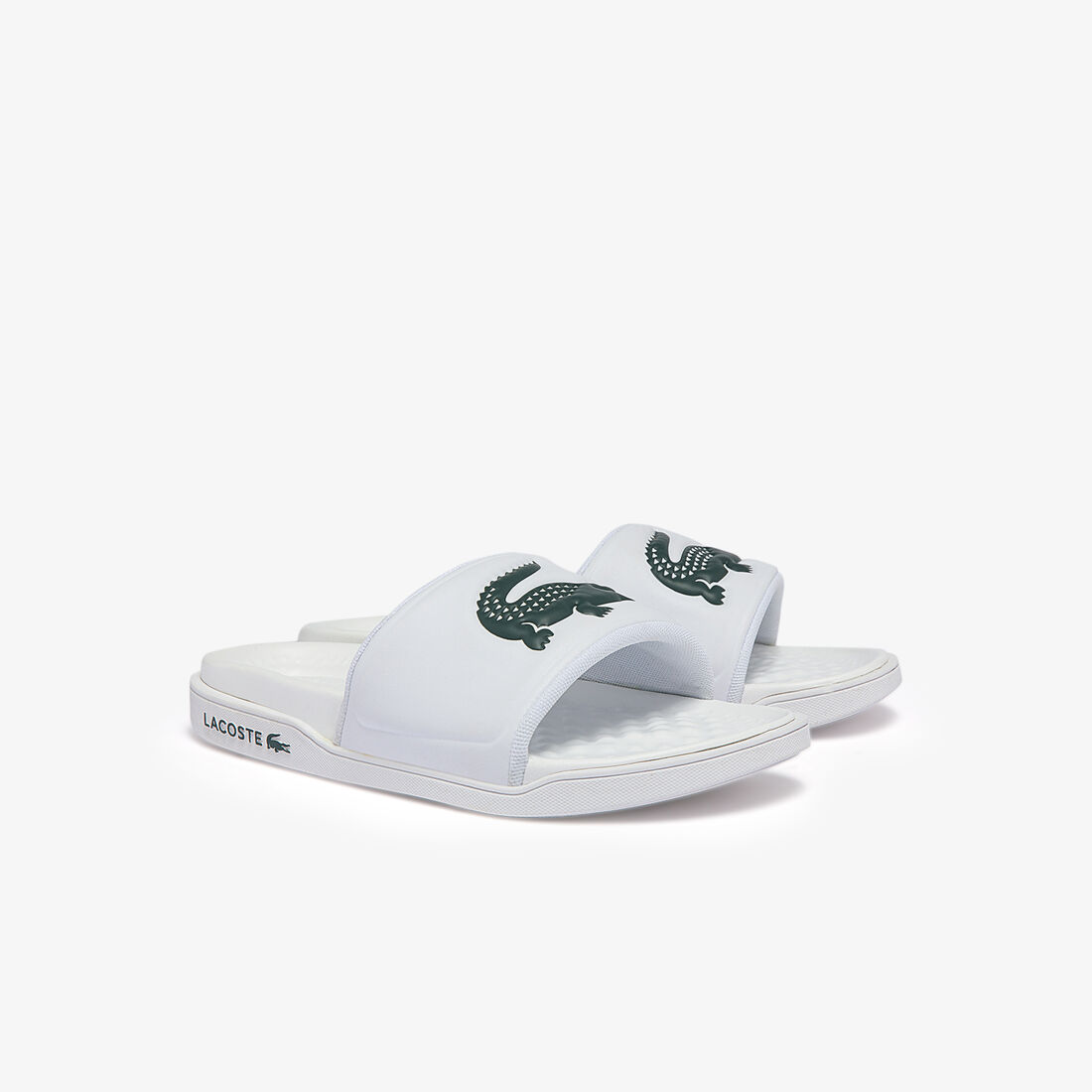 Women's Croco Dualiste Synthetic Logo Strap Slides Women's Croco Dualiste Synthetic Logo Strap Slides