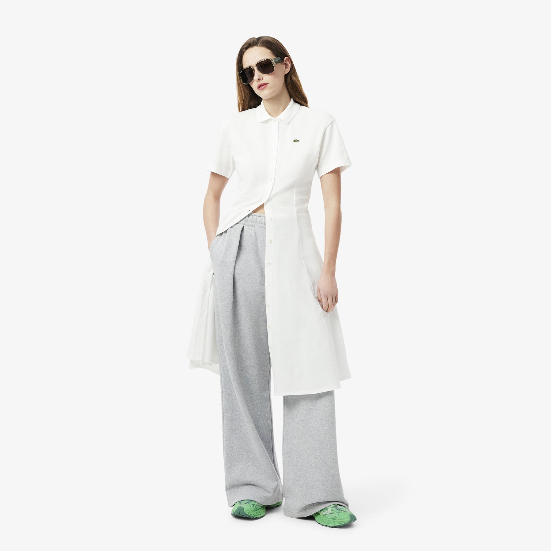 Flared Petit Pique Polo Dress Flared Petit Pique Polo Dress