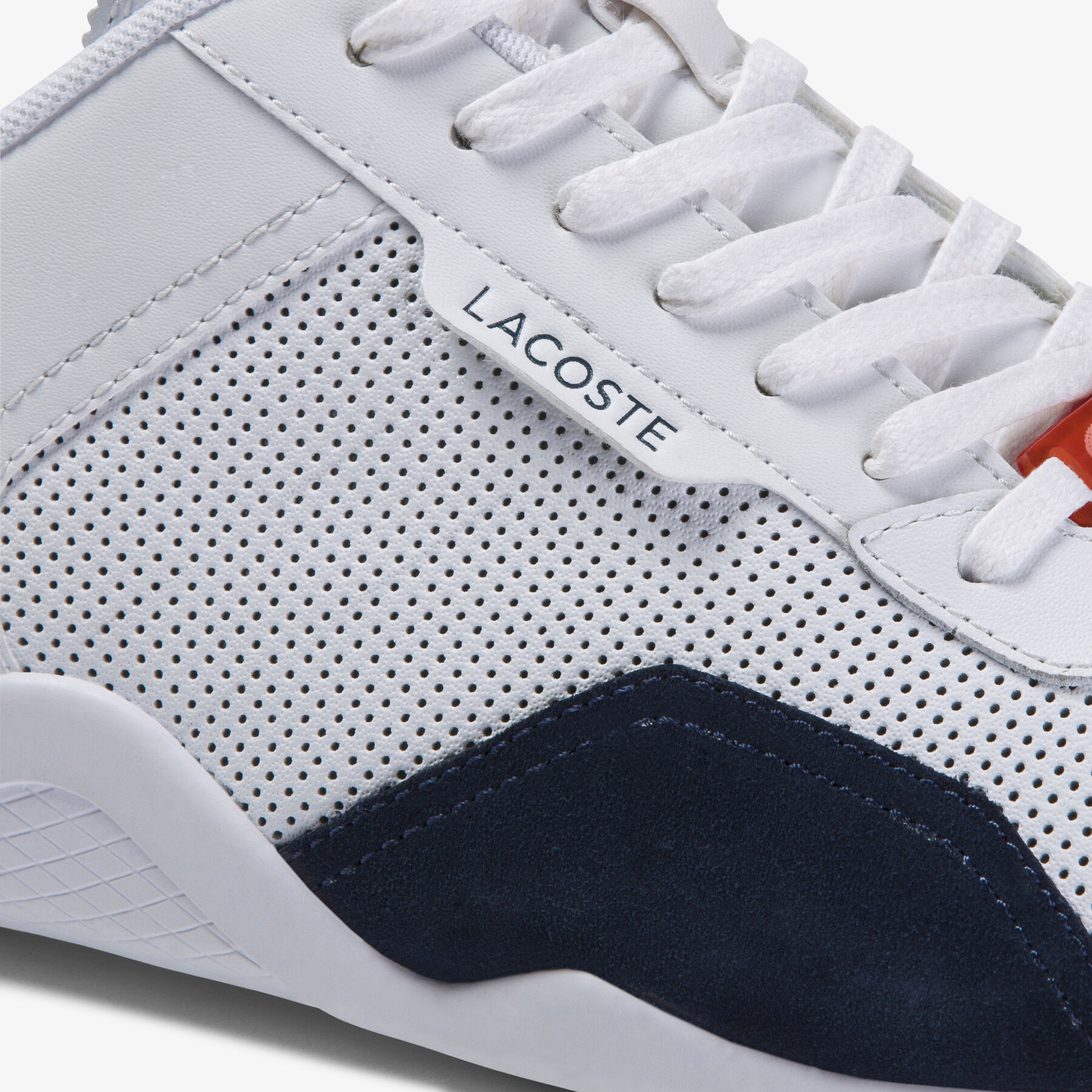 lacoste men s hapona leather and synthetic trainers