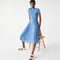 Women’s Mid-Length Textured Pleated Dress lacoste women s mid length textured pleated dress