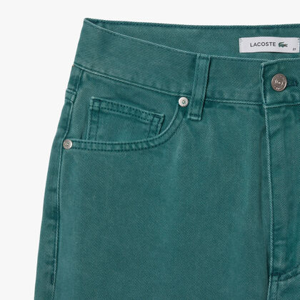 Straight Leg Eco-Dyed Cotton Denim Jeans Straight Leg Eco-dyed Cotton Denim Jeans