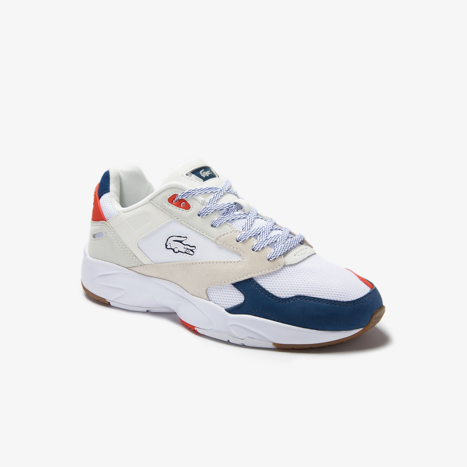 lacoste men s storm 96 textile trainers