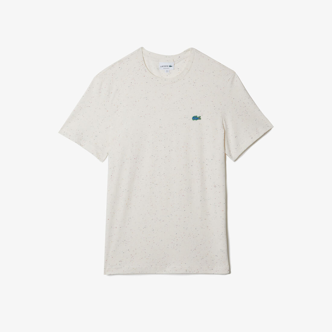 Men's Regular Fit Speckled Print Cotton Jersey T-Shirt