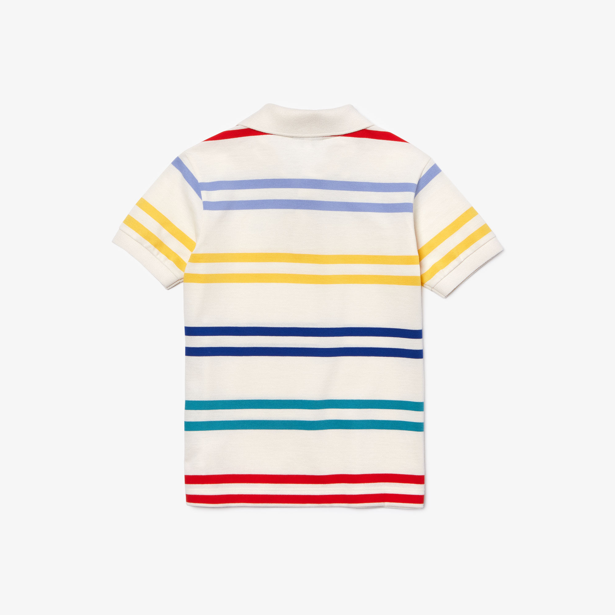 قميص بولو أولادي بخطوط ملونة من Lacoste