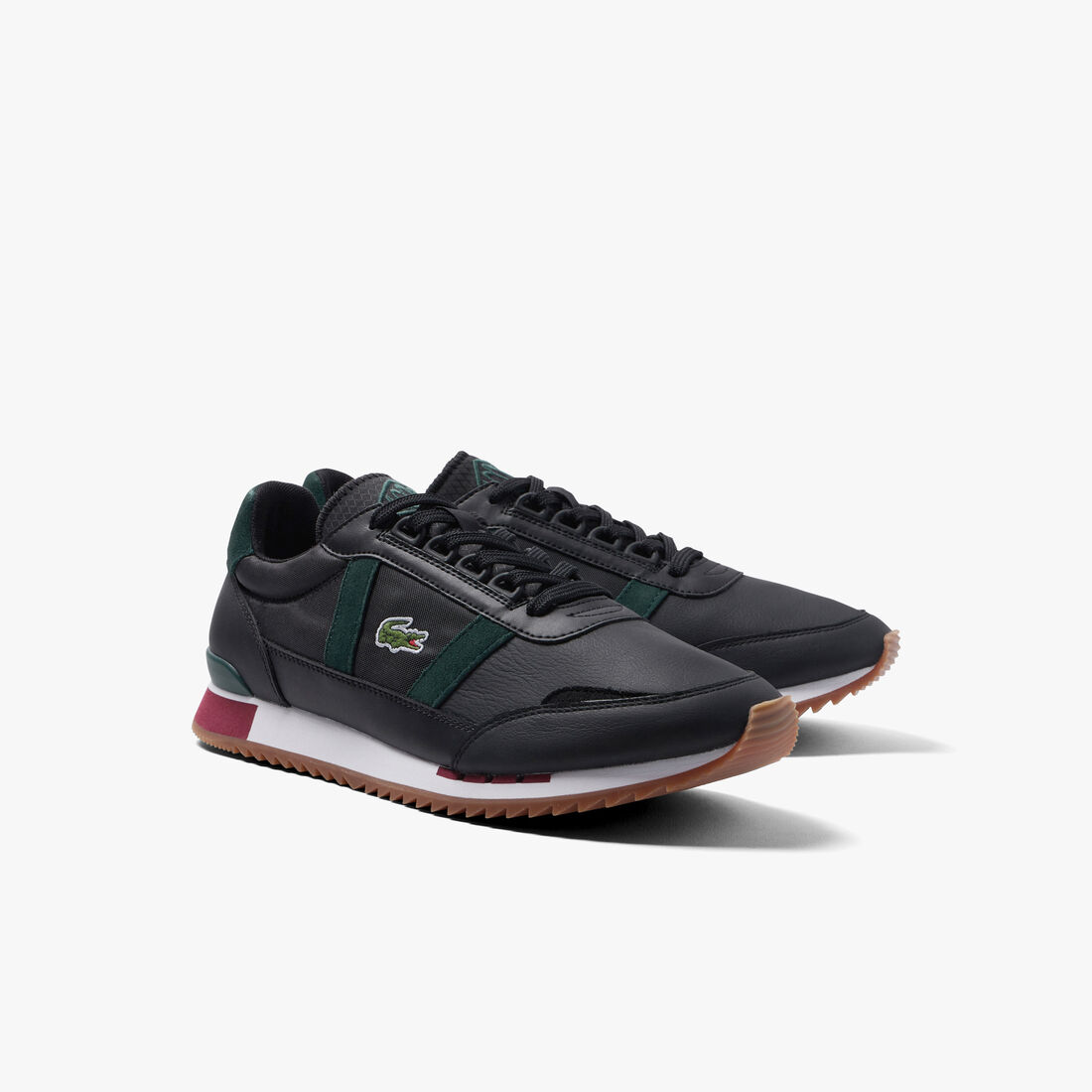 Men's Lacoste Partner Retro Leather and Textile Sneakers Men's Lacoste Partner Retro Leather and Textile Sneakers