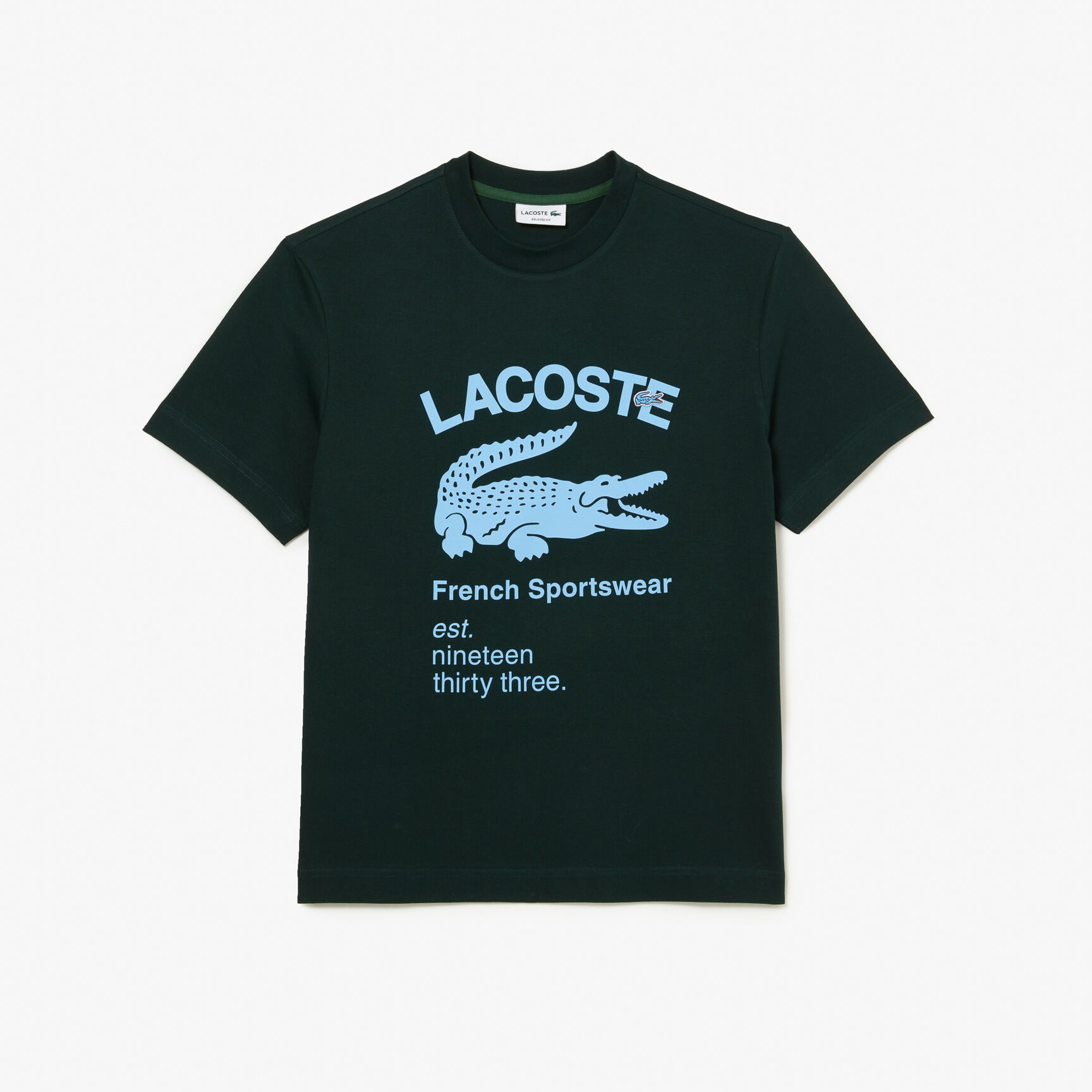 Men's Lacoste Relaxed Fit Crocodile T-Shirt Men's Lacoste Relaxed Fit Crocodile T-Shirt