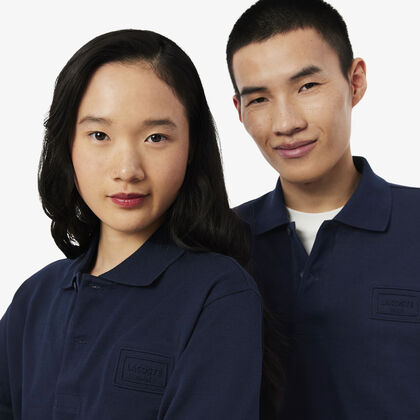 Classic Fit Embossed Branding Polo Shirt