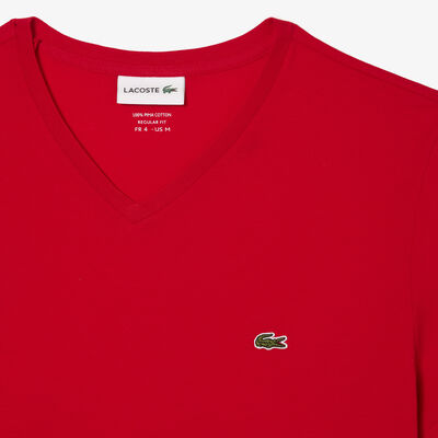 Men's V-neck Pima Cotton Jersey T-shirt