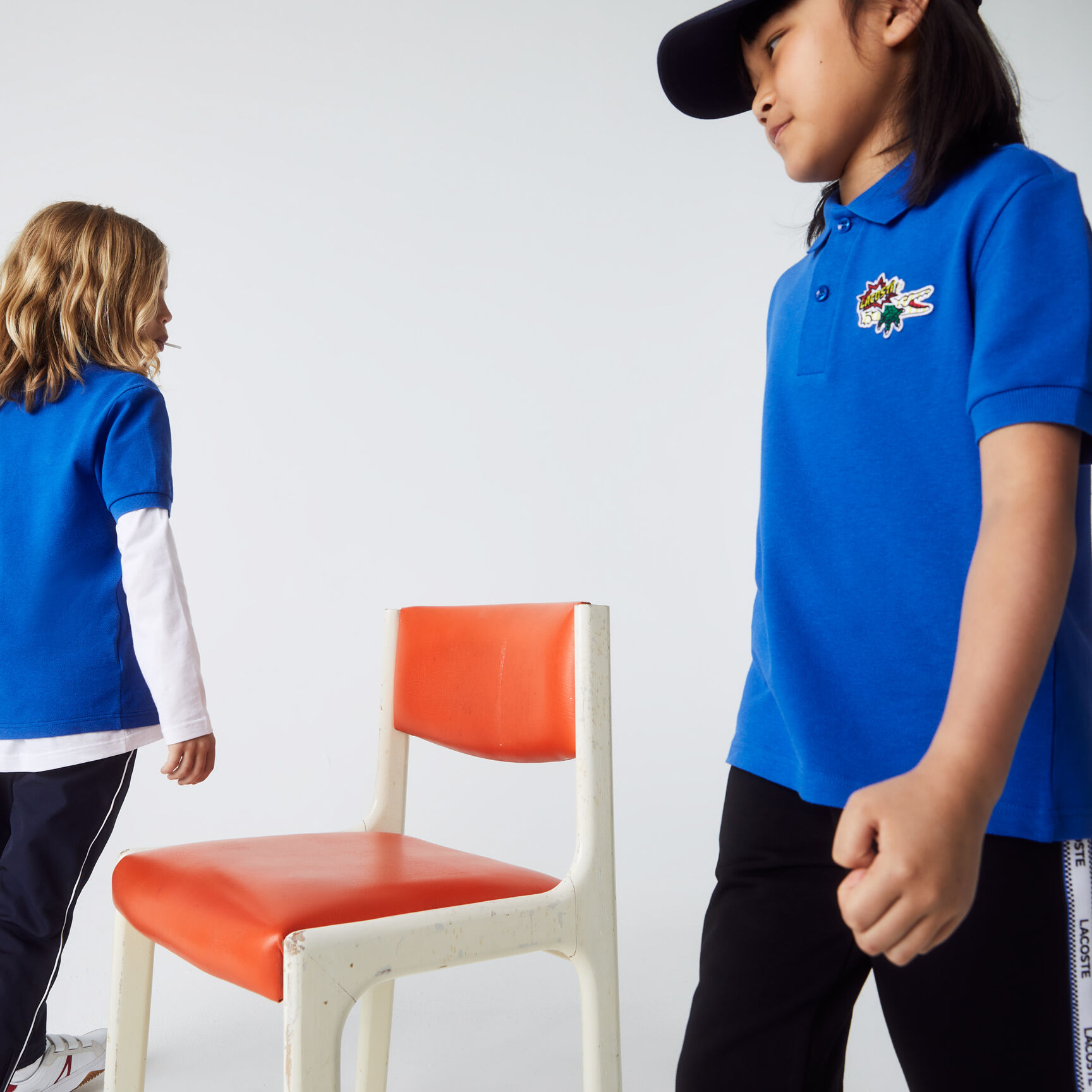 Kids' Holiday Badge Organic Cotton Piqué Polo