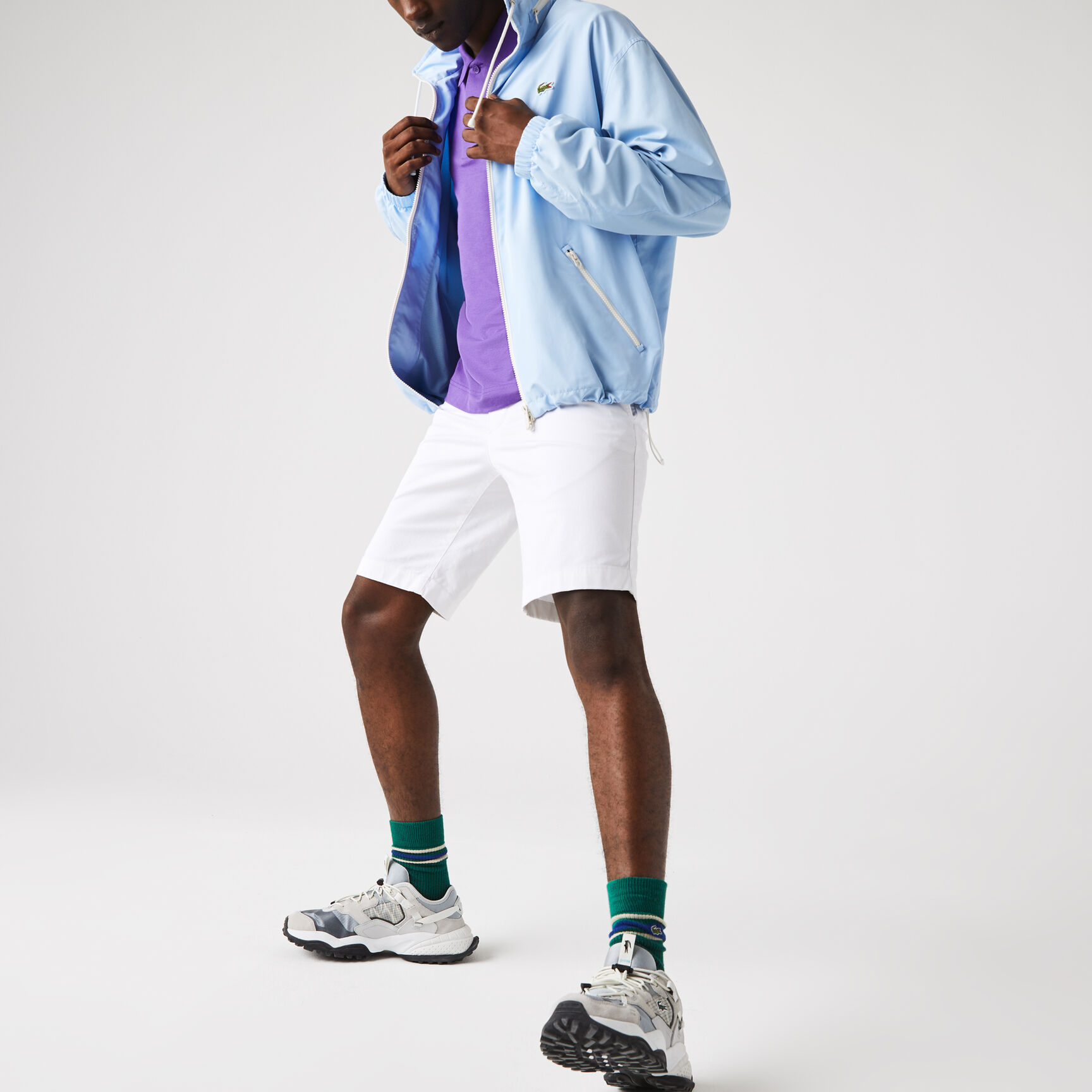 Men's Slim Fit Stretch Gabardine Bermuda Shorts