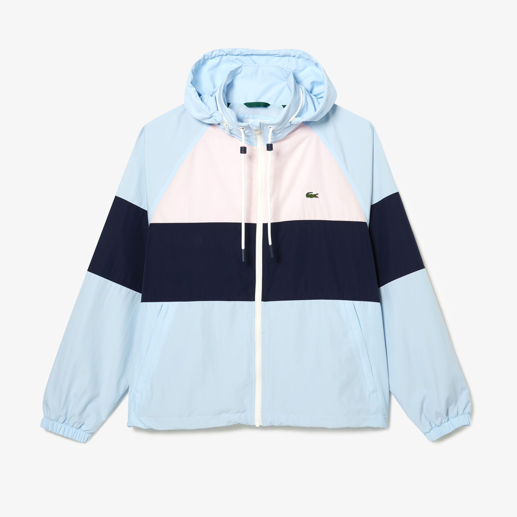 جاكيت لاكوست مقسم بألوان ومقاوم للماء للرجال جاكيت لاكوست مقسم بألوان ومقاوم للماء للرجال