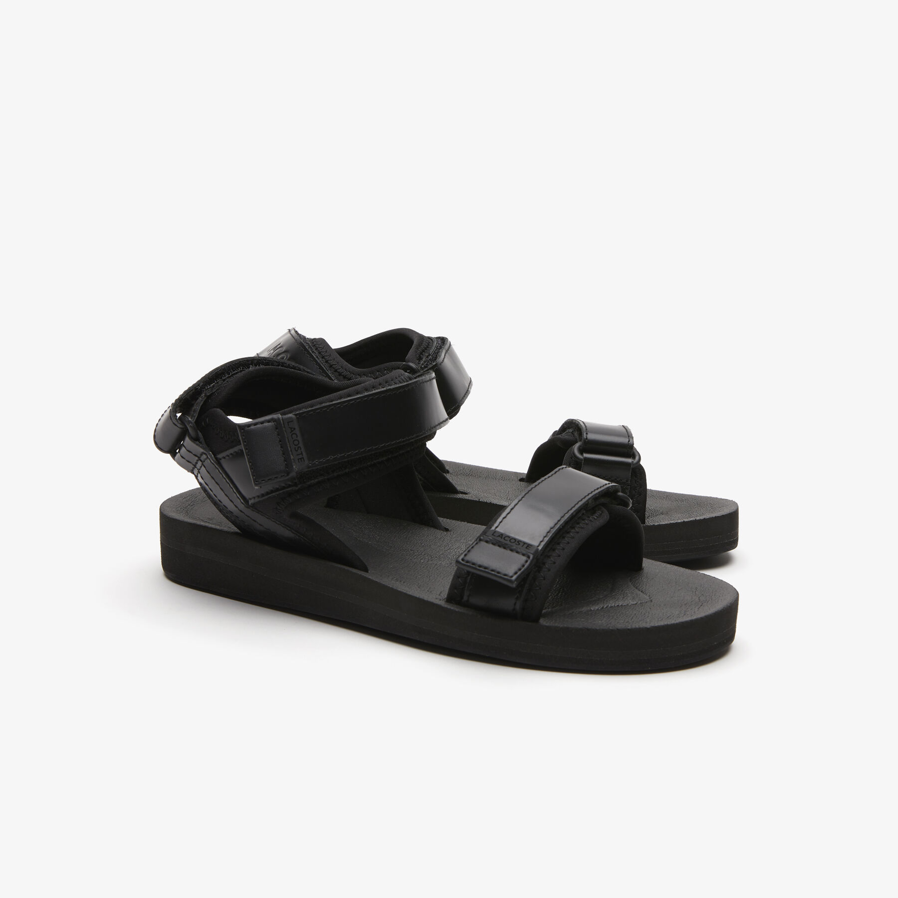 Women's Suruga Leather and Textile Sandals lacoste women s suruga leather and textile sandals