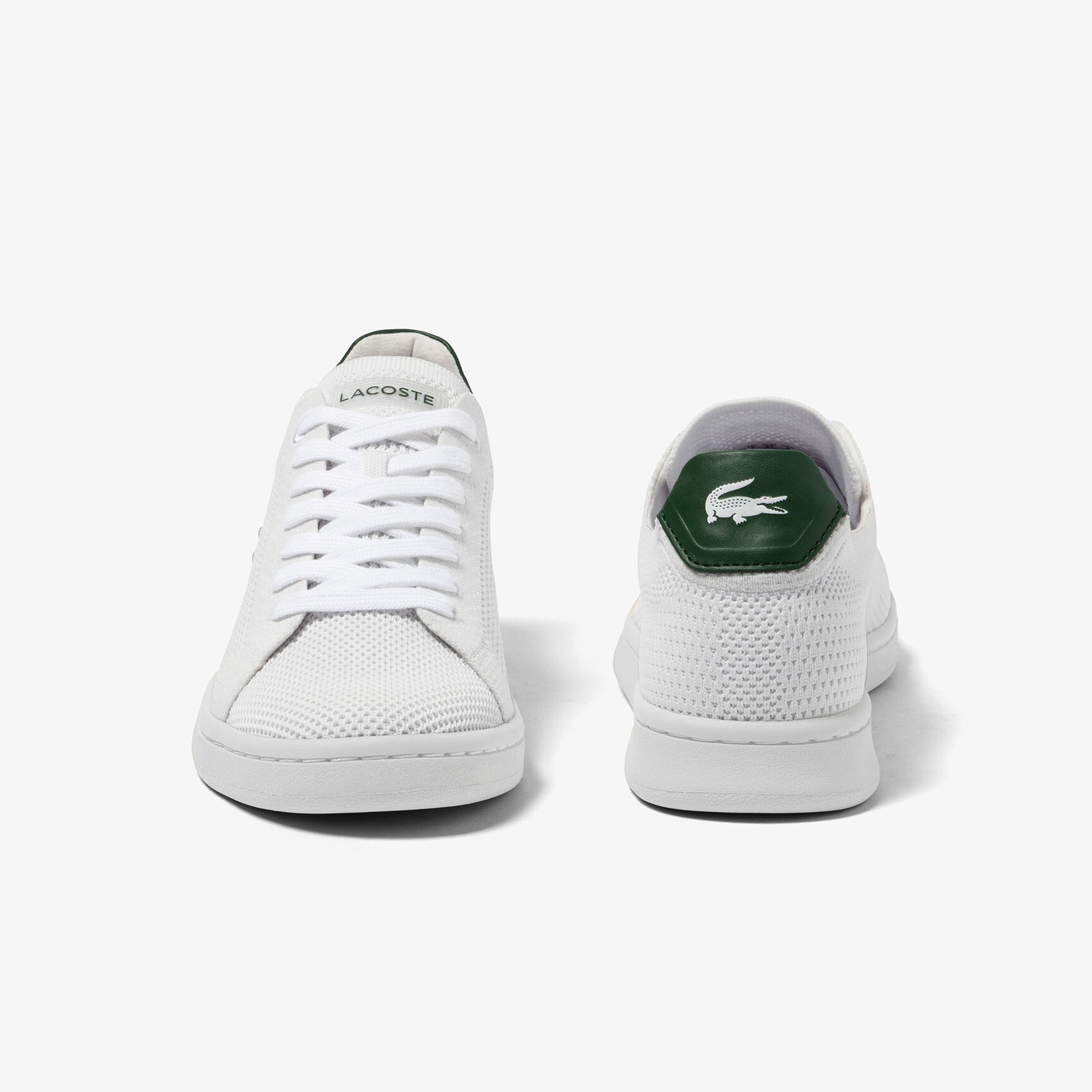 Women's Lacoste Carnaby Pique Textile Heel Pop Trainers