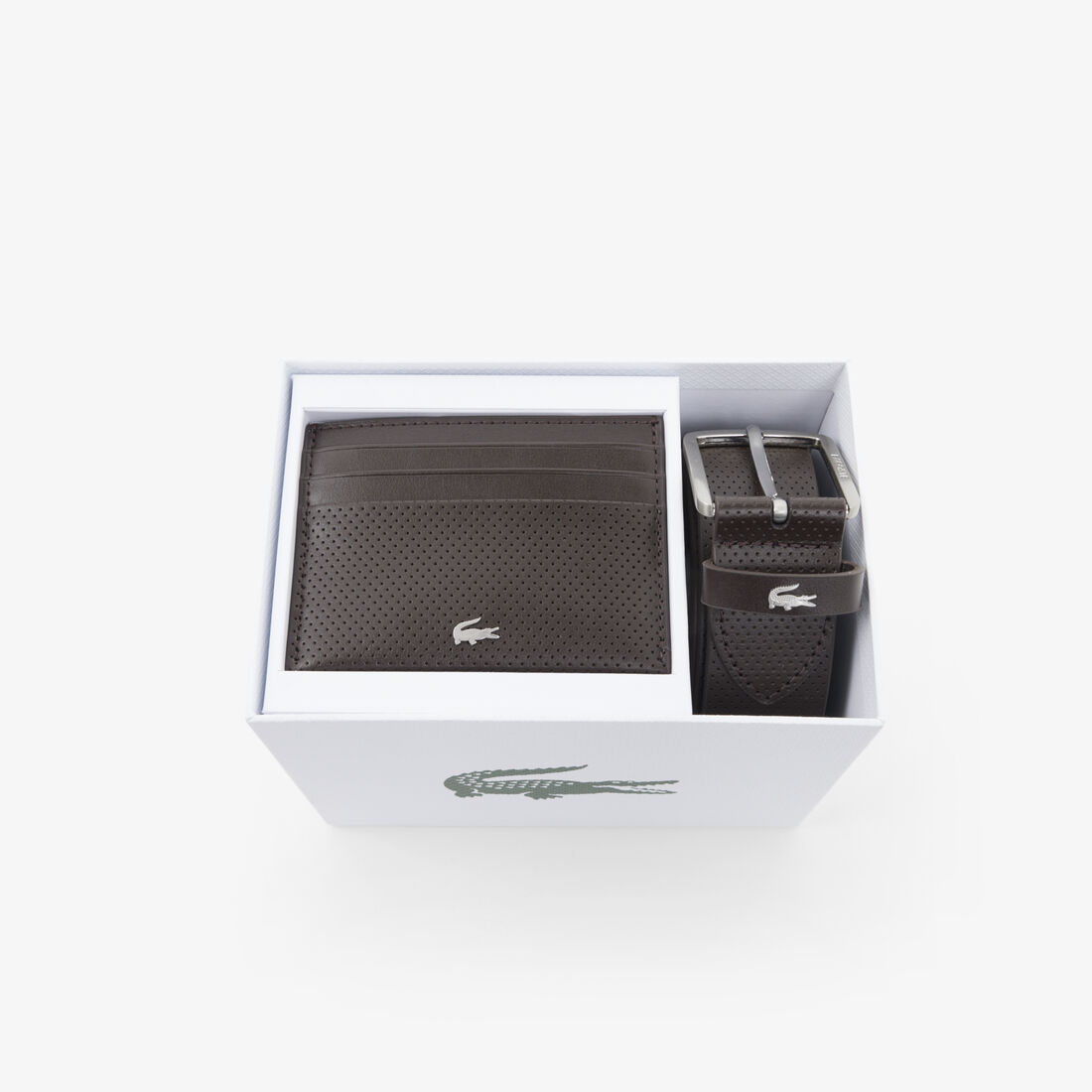 Leather Belt/Card Holder Gift Set