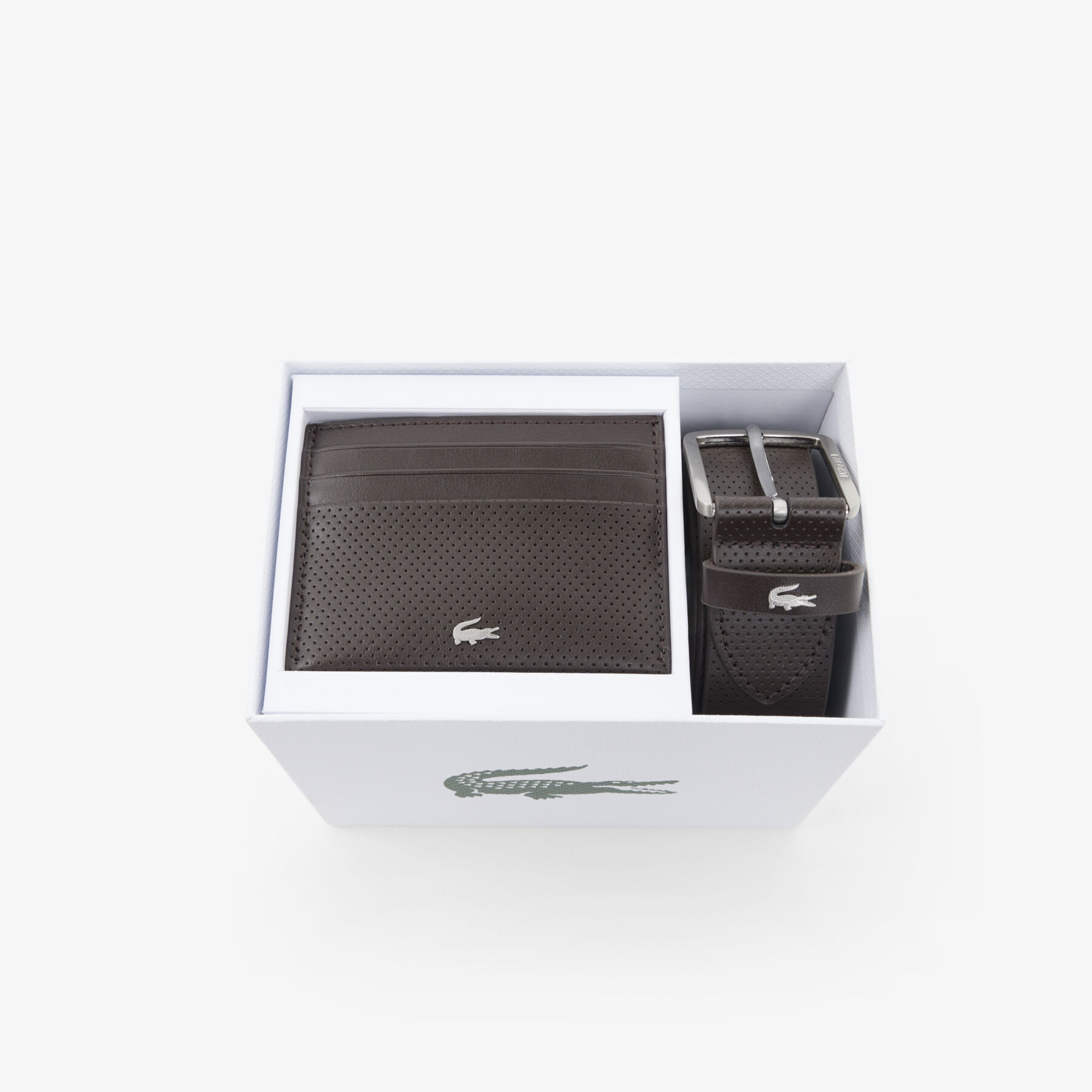Leather Belt/Card Holder Gift Set