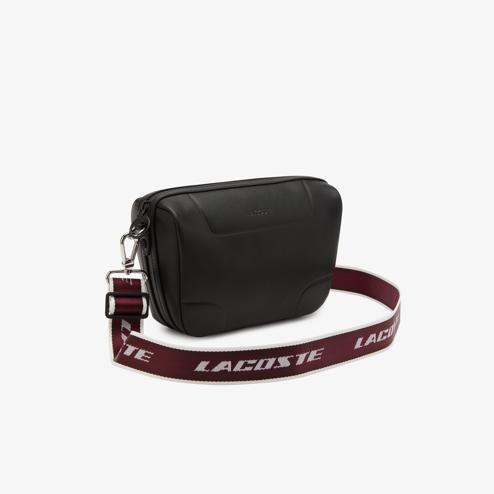 حقيبة كروس لاكوست بحمالة مزينة بشعار الماركة للنساء