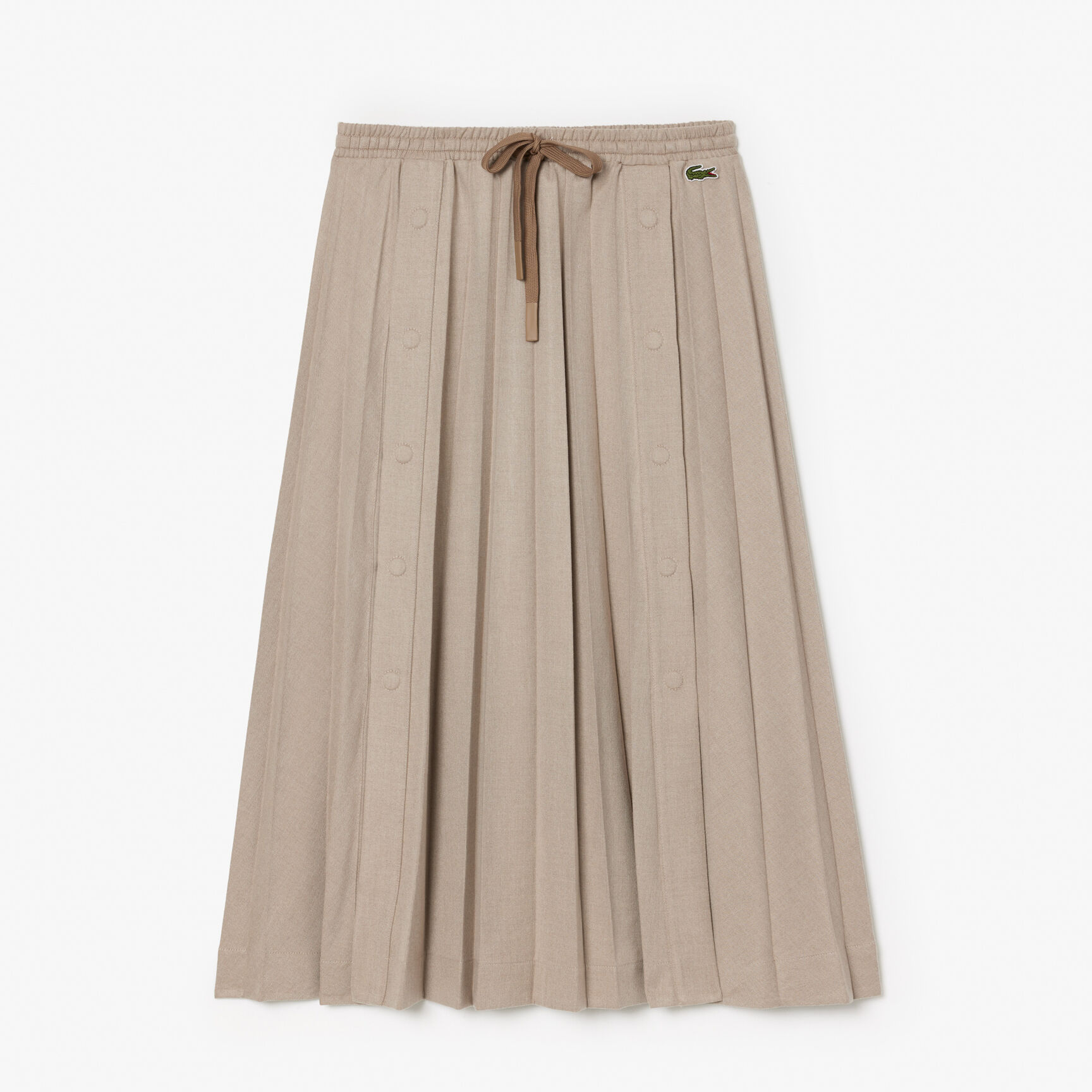 تنورة الفانيلا طويلة مطوي