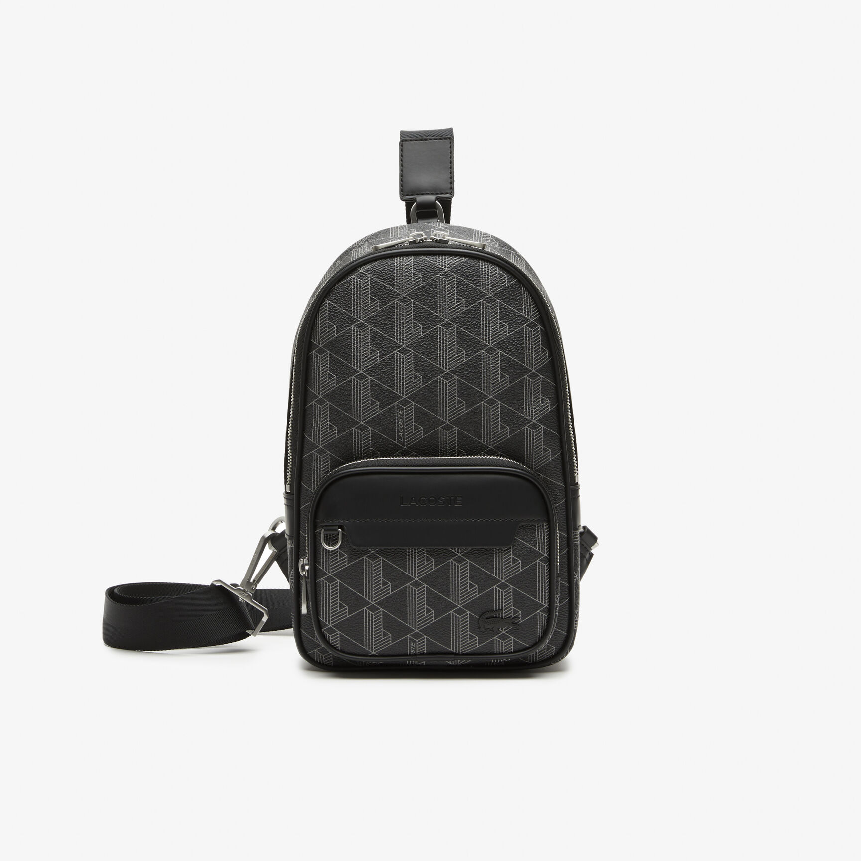 Men’s Lacoste The Blend Monogram Print Cross Body Bag