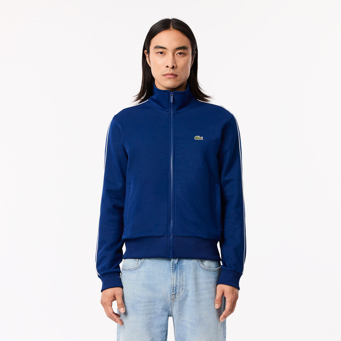 Paris Pique Zip Front Track Jacket