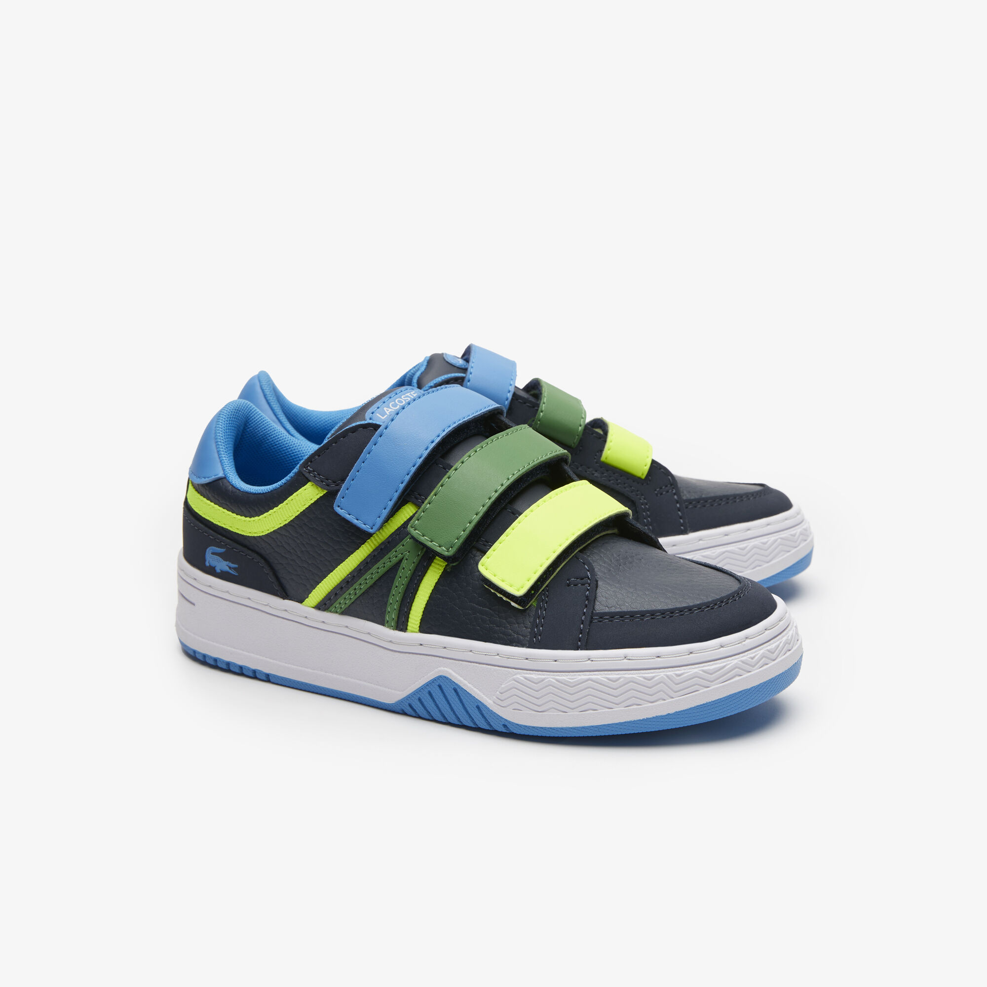 Children's lacoste velcro trainers outlet