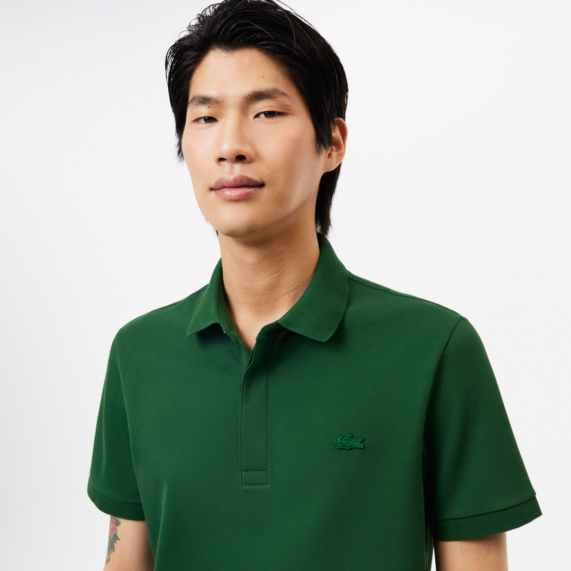 Lacoste dark green polo best sale