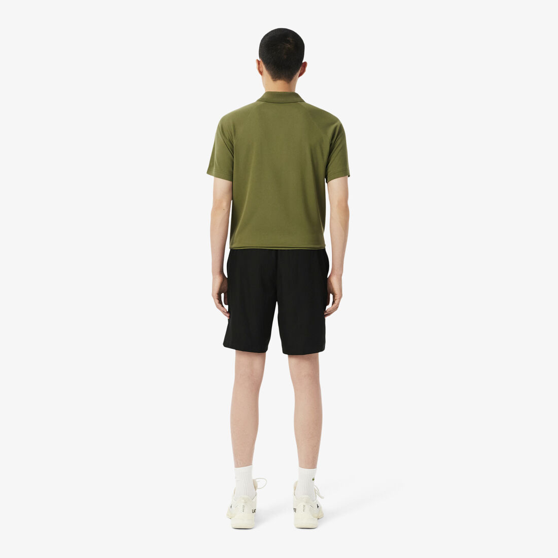 Men's Lacoste SPORT tennis shorts in solid diamond weave taffeta Men's Lacoste SPORT tennis shorts in solid diamond weave taffeta