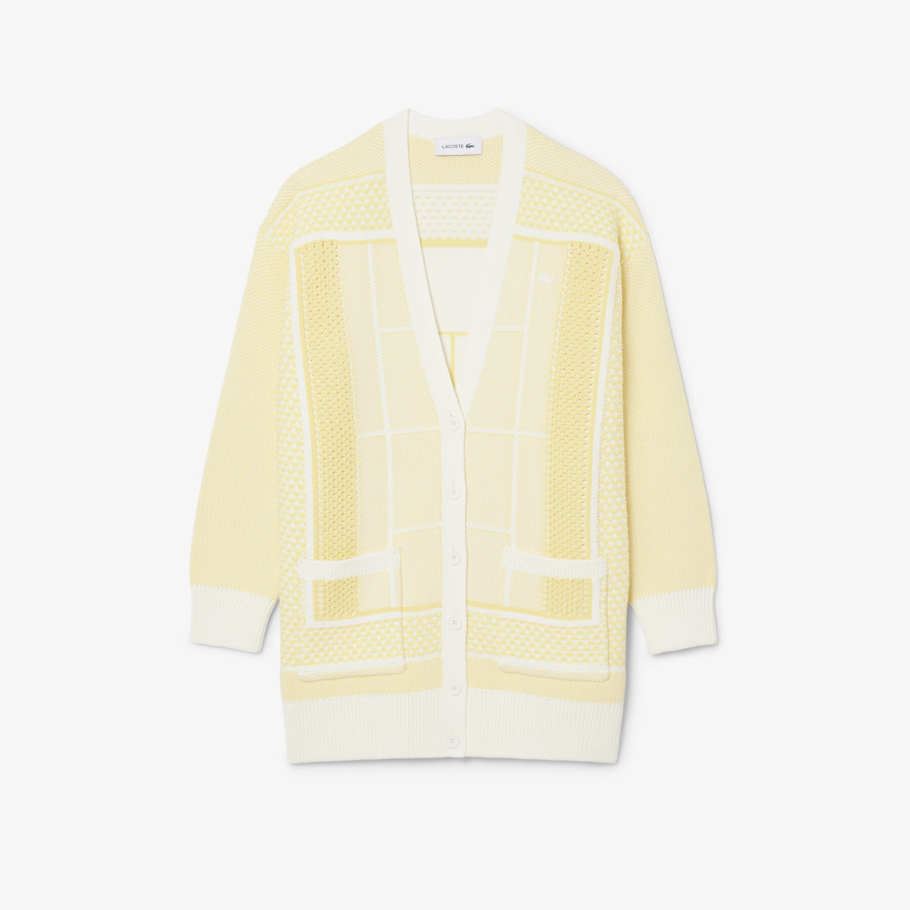 Tennis Court Jacquard Long Cardigan Tennis Court Jacquard Long Cardigan