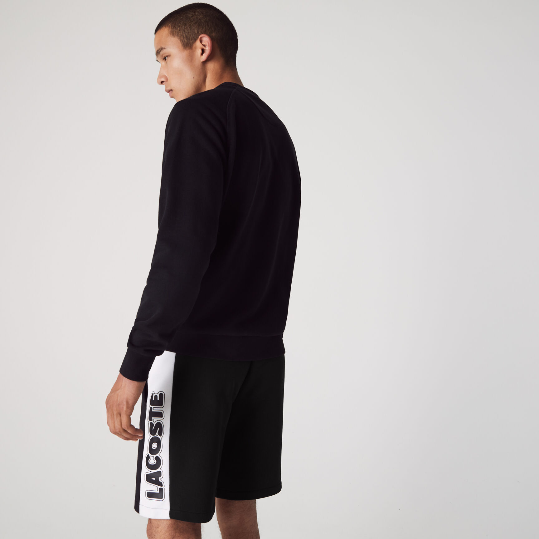 Men's Lacoste SPORT Contrast Band Fleece Shorts Men's Lacoste SPORT Contrast Band Fleece Shorts