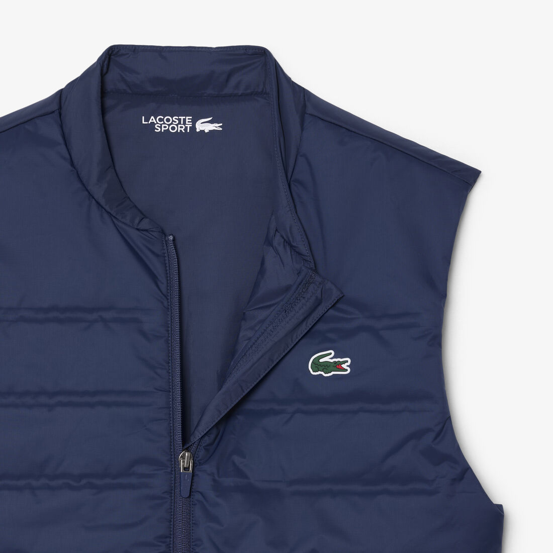 lacoste sport quilted vest