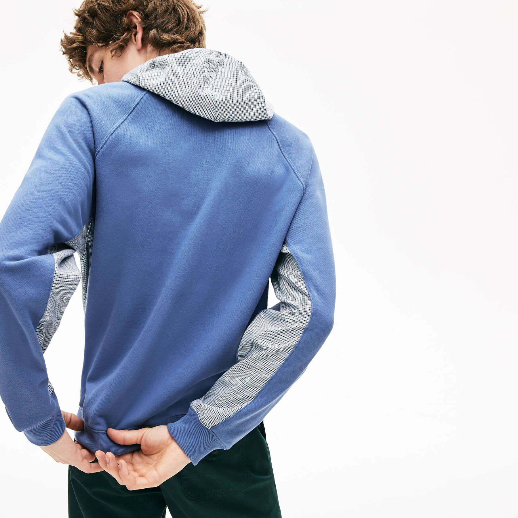 قميص ثقيل للرجال من الصوف مع كلمة Lacoste المزركشة بألوان متعددة لاكوست قميص ثقيل للرجال من الصوف مع كلمة lacoste المزركشة بألوان متعددة