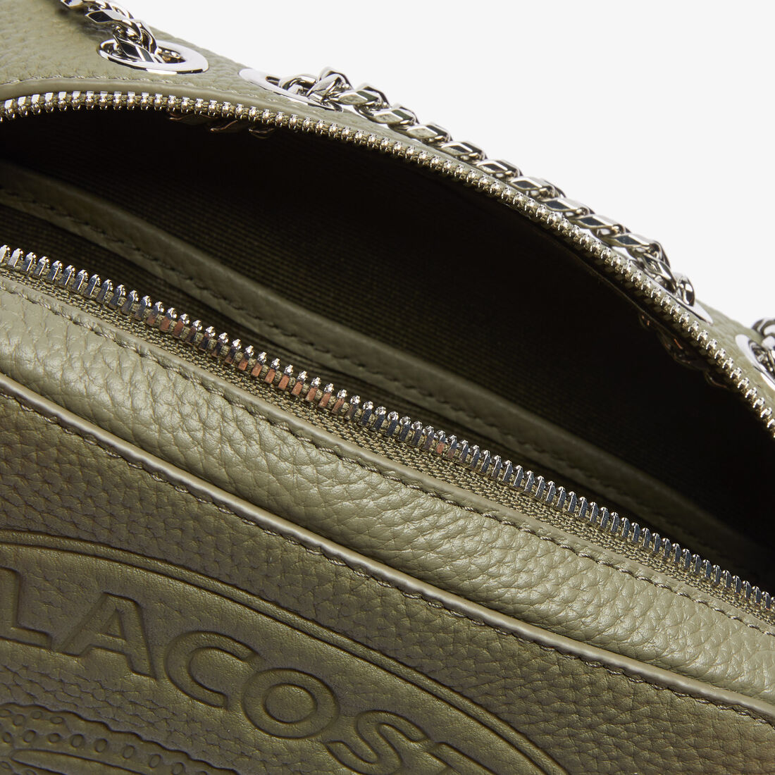 Women’s Croco Crew Grained Leather Zip Shoulder Bag Women’s Croco Crew Grained Leather Zip Shoulder Bag