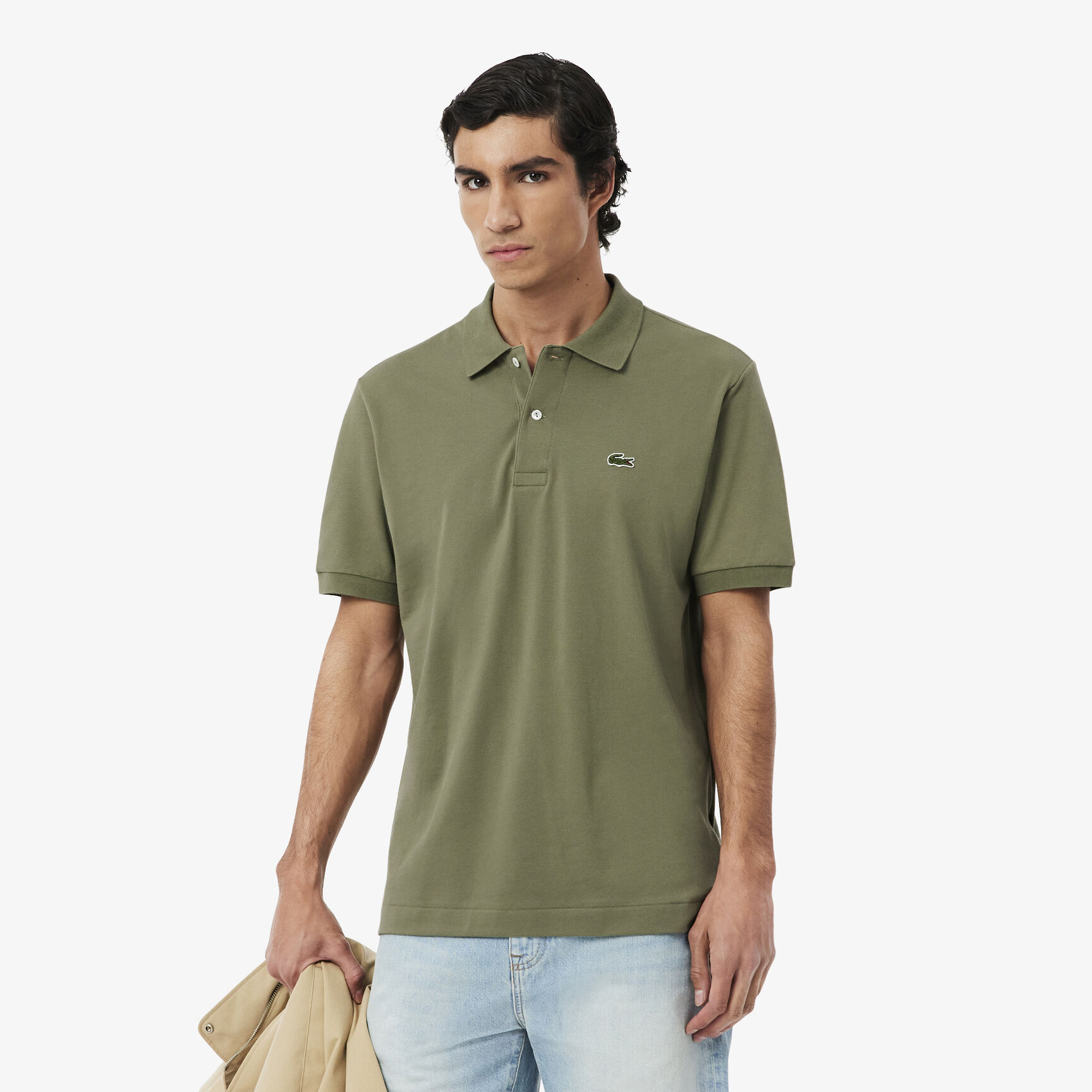 قميص بولو بيكيه خفيف بقصة كلاسيكية L.12.12