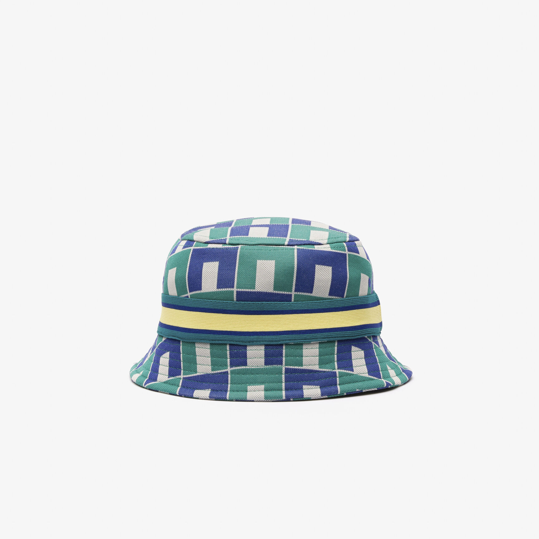 Interlock Jacquard Patterned Bucket Hat
