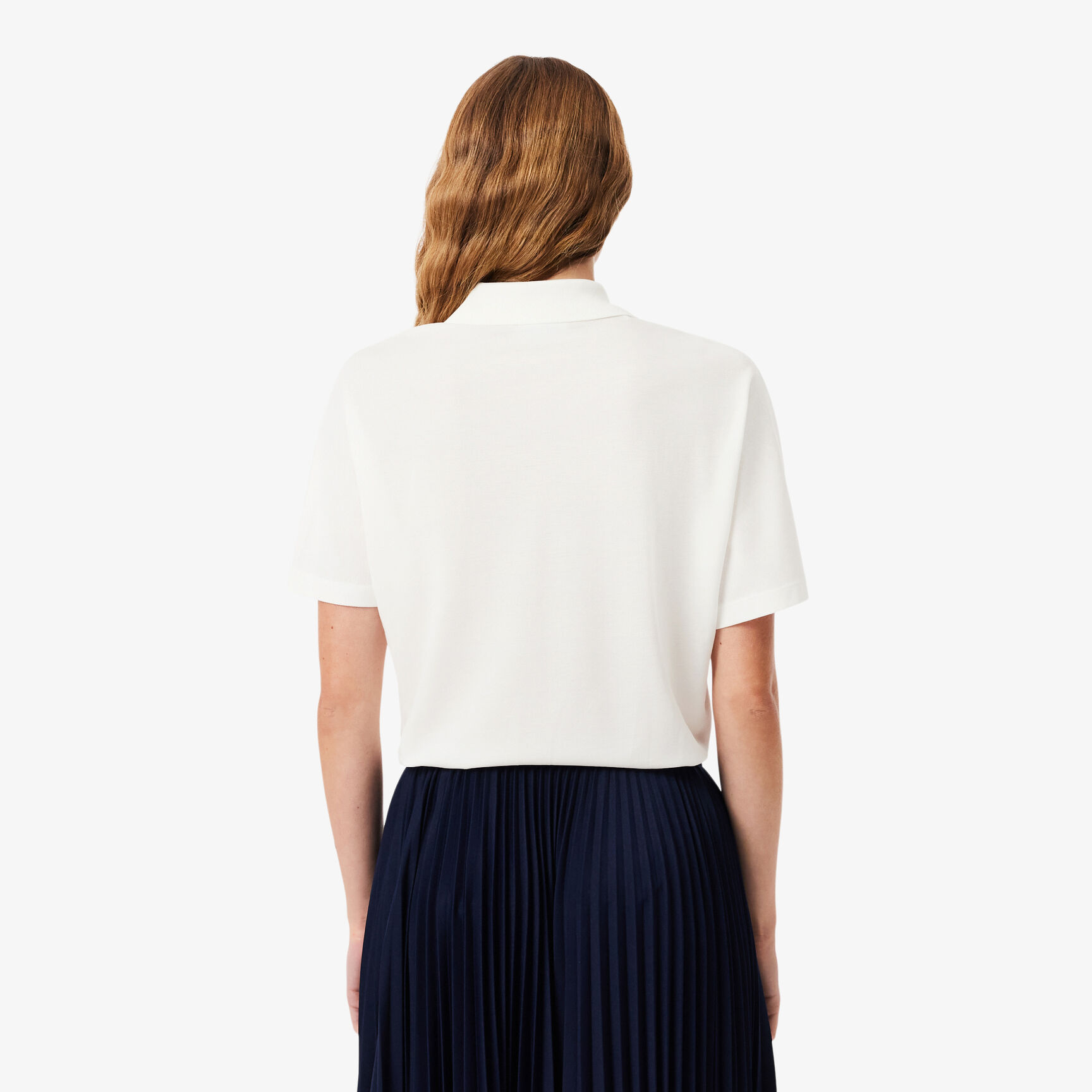 Relaxed Fit Fluid Pique Polo Shirt