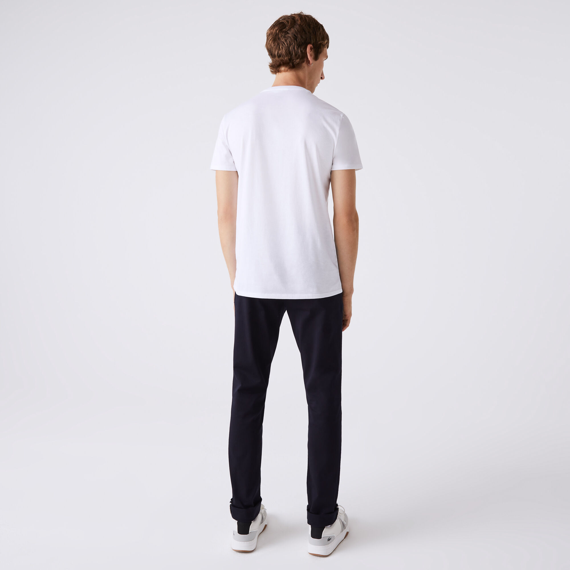 Men's V-neck Pima Cotton Jersey T-shirt Men's V-neck Pima Cotton Jersey T-shirt