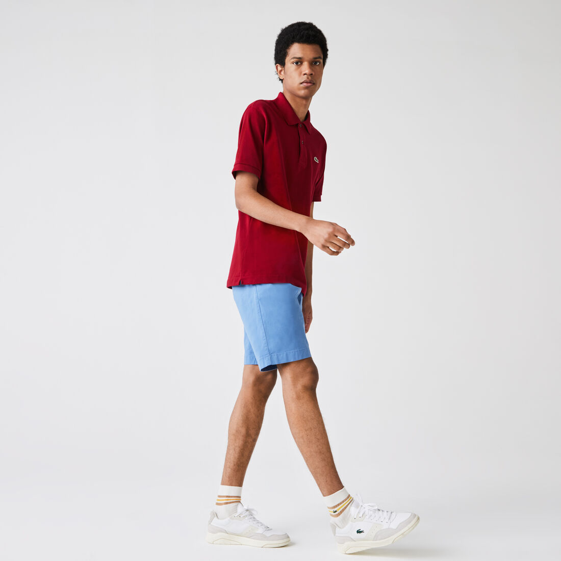 Men's Slim Fit Stretch Gabardine Bermuda Shorts Men's Slim Fit Stretch Gabardine Bermuda Shorts