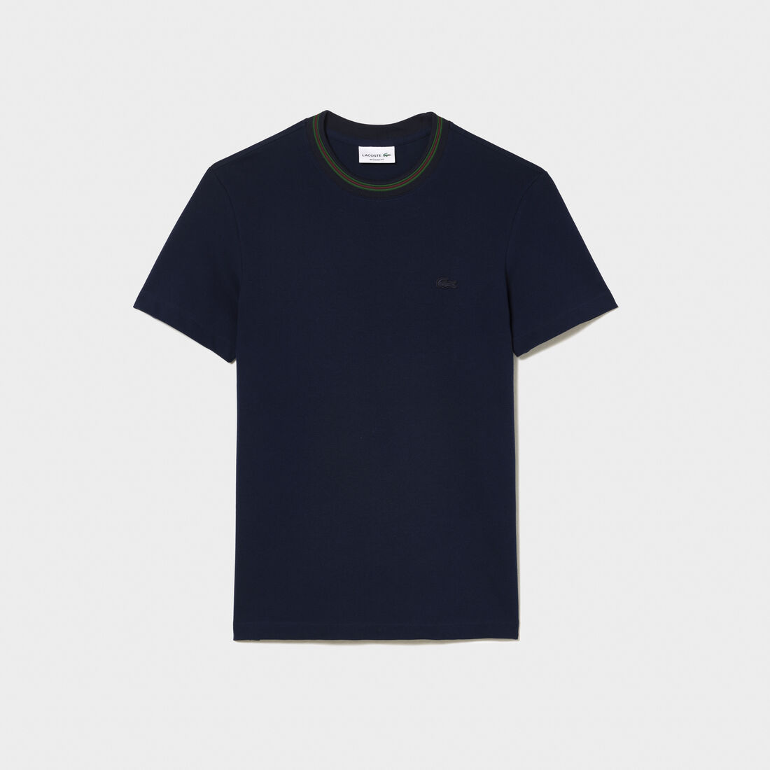 Stripe Collar Stretch Pique T-shirt Stripe Collar Stretch Pique T-shirt