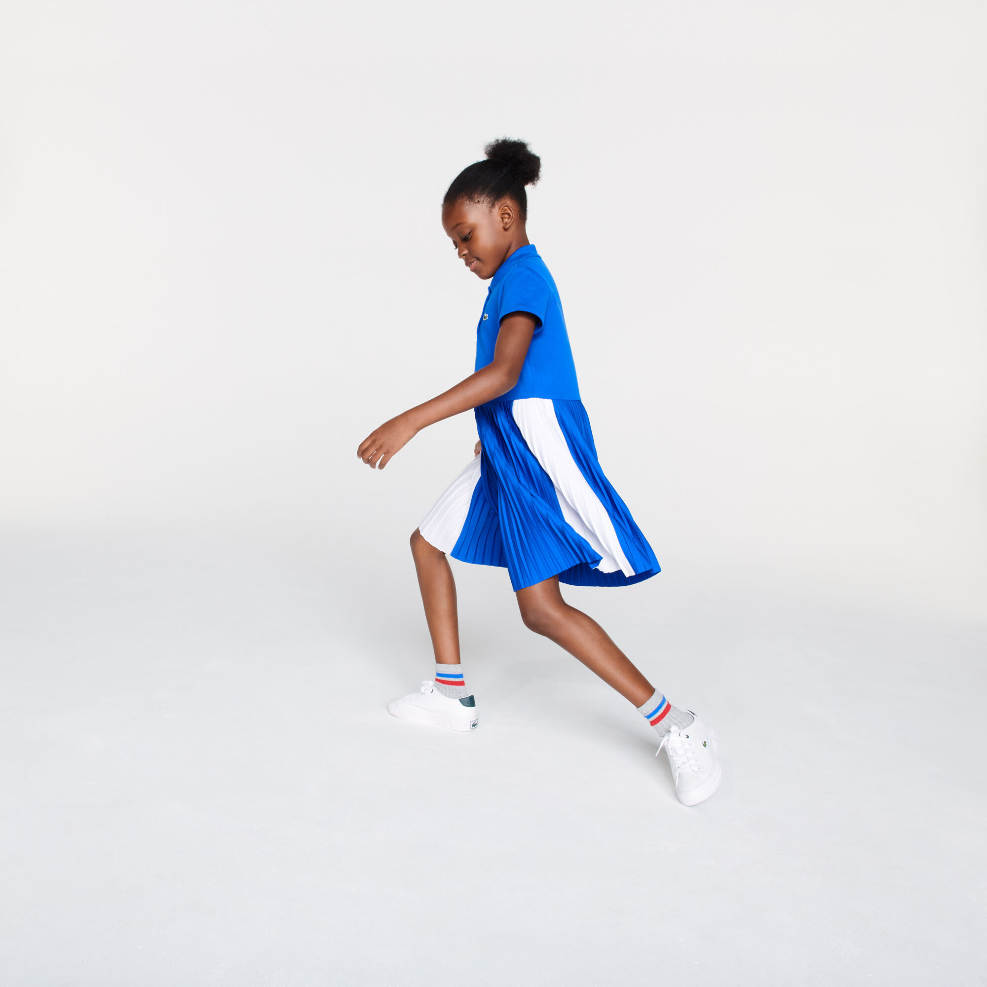 Girls’ Pleated Lightweight Cotton Piqué Polo Dress Girls’ Pleated Lightweight Cotton Piqué Polo Dress