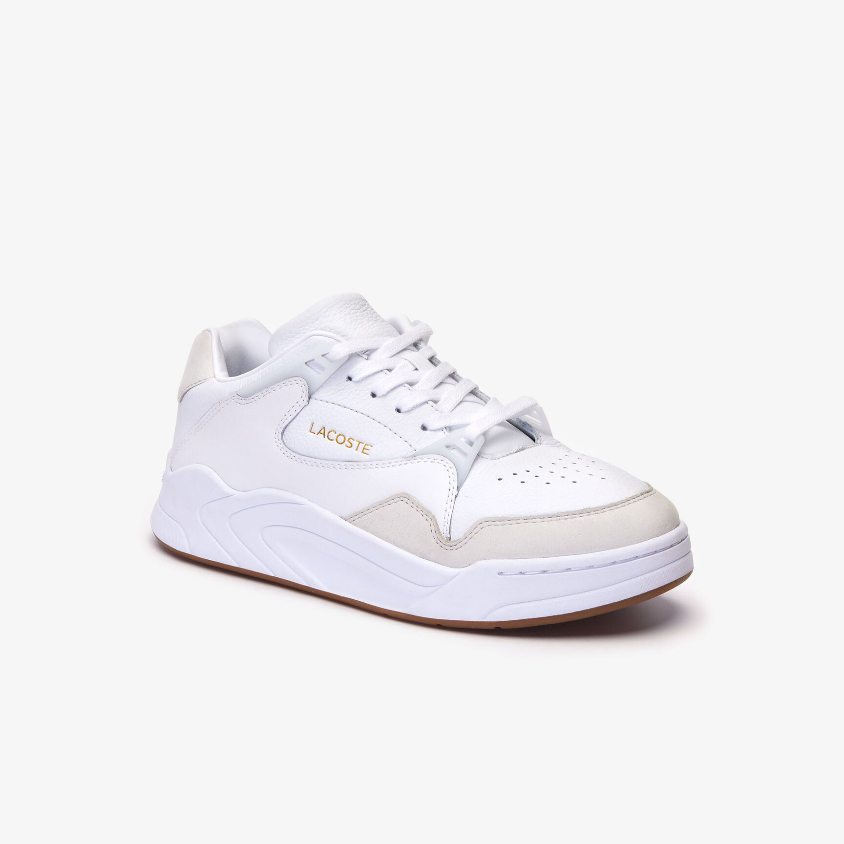 Men's Court Slam Perforated Leather Trainers Men's Court Slam Perforated Leather Trainers