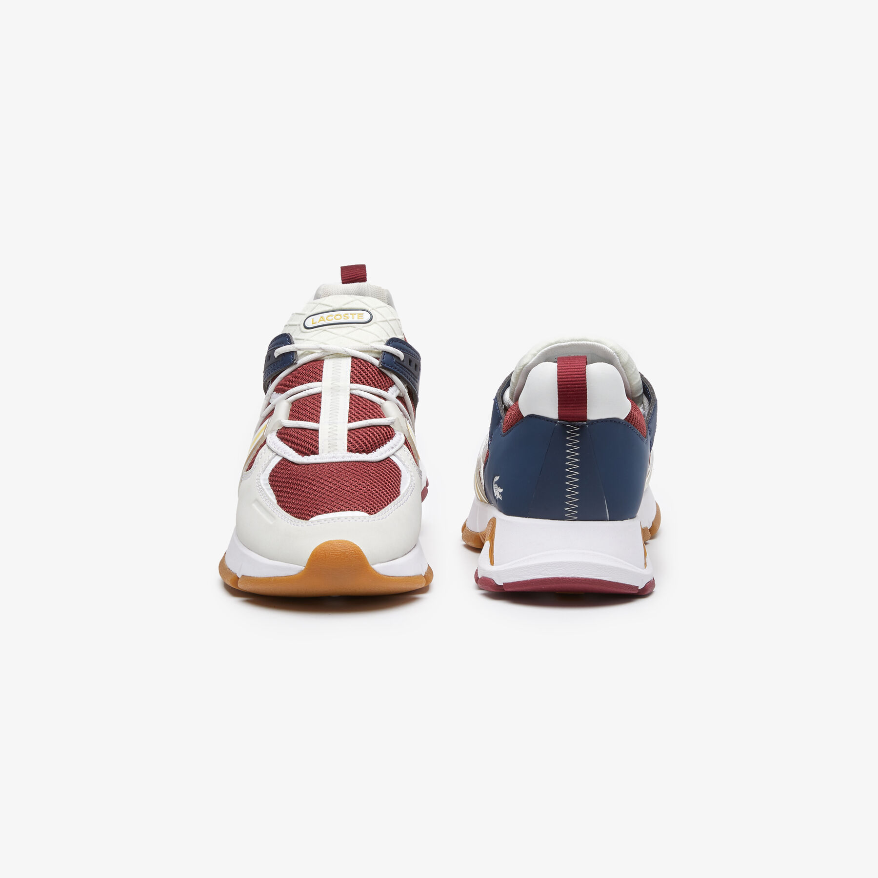 men s lacoste l003 textile color block sneakers
