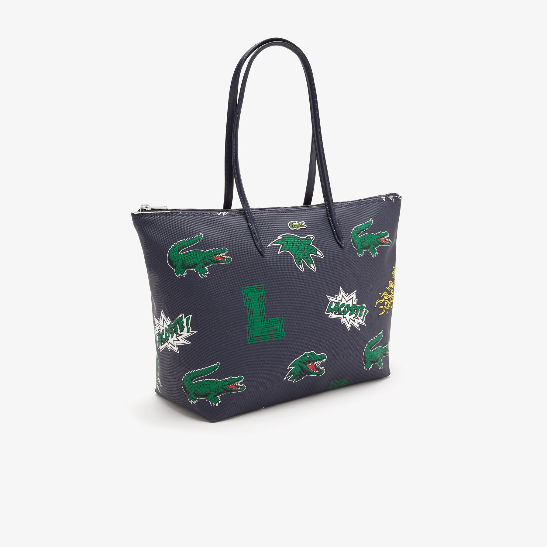 Women's Lacoste Holiday Comic Effect Print Shopping Bag women s lacoste holiday comic effect print shopping bag