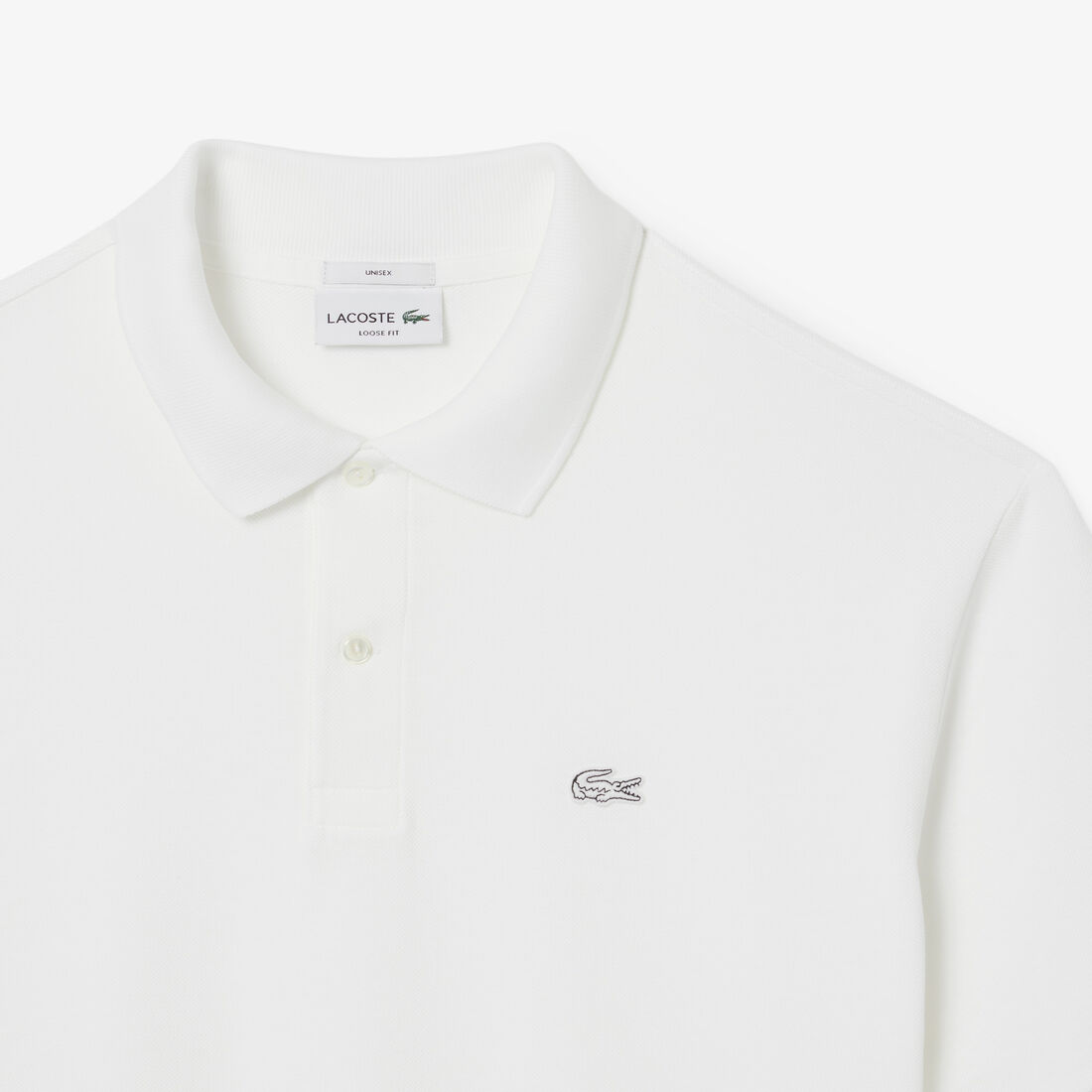 قميص بولو بيكيه ثقيل بقصّة فضفاضة قميص بولو بيكيه ثقيل بقصّة فضفاضة