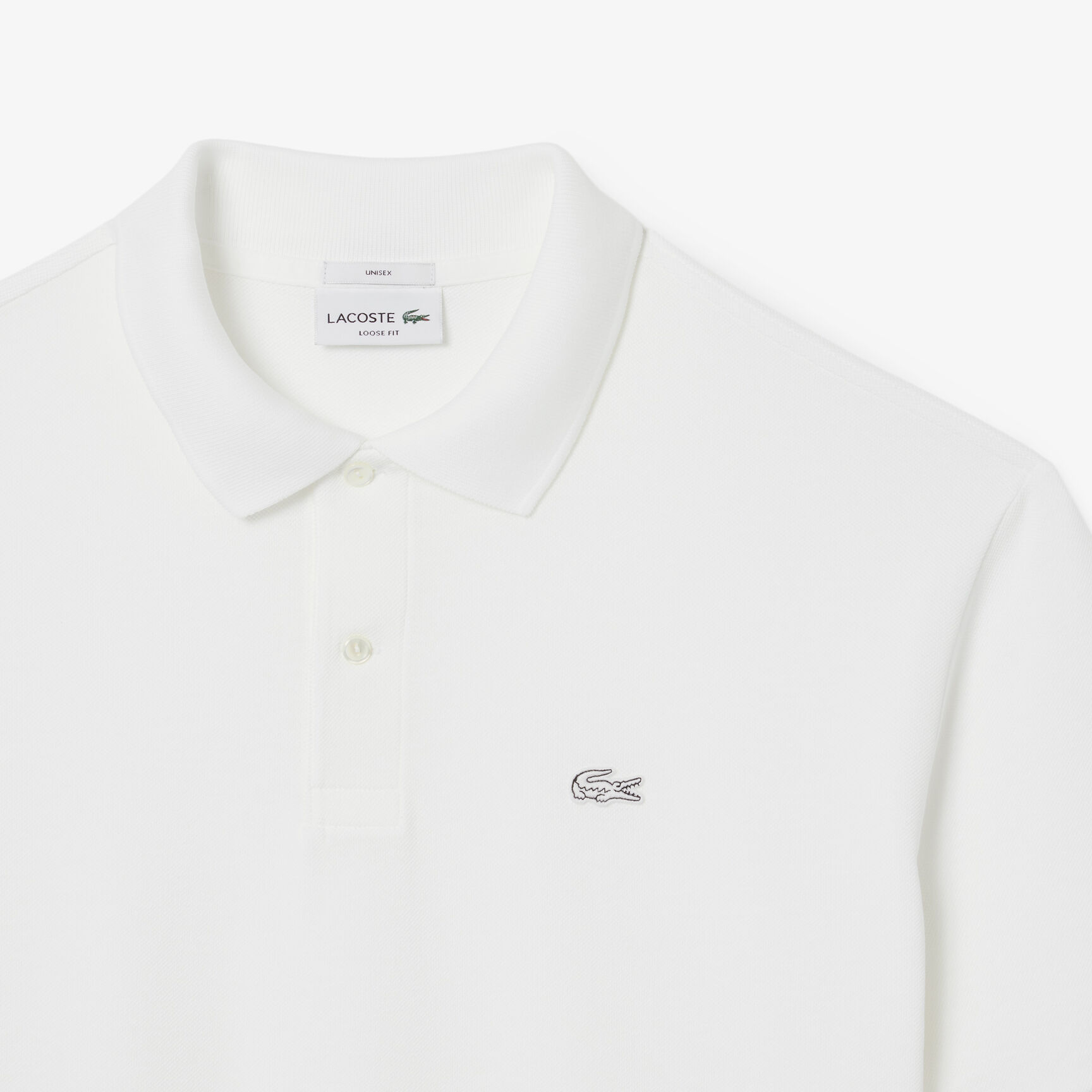 قميص بولو بيكيه ثقيل بقصّة فضفاضة قميص بولو بيكيه ثقيل بقصّة فضفاضة