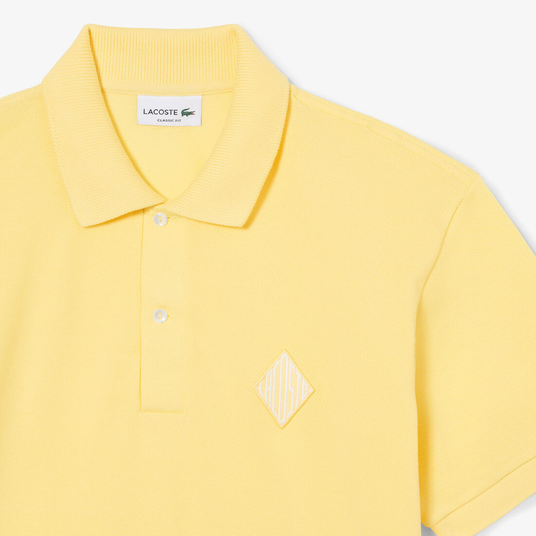 Classic Fit Badge Accent Pique Polo Shirt Classic Fit Badge Accent Pique Polo Shirt