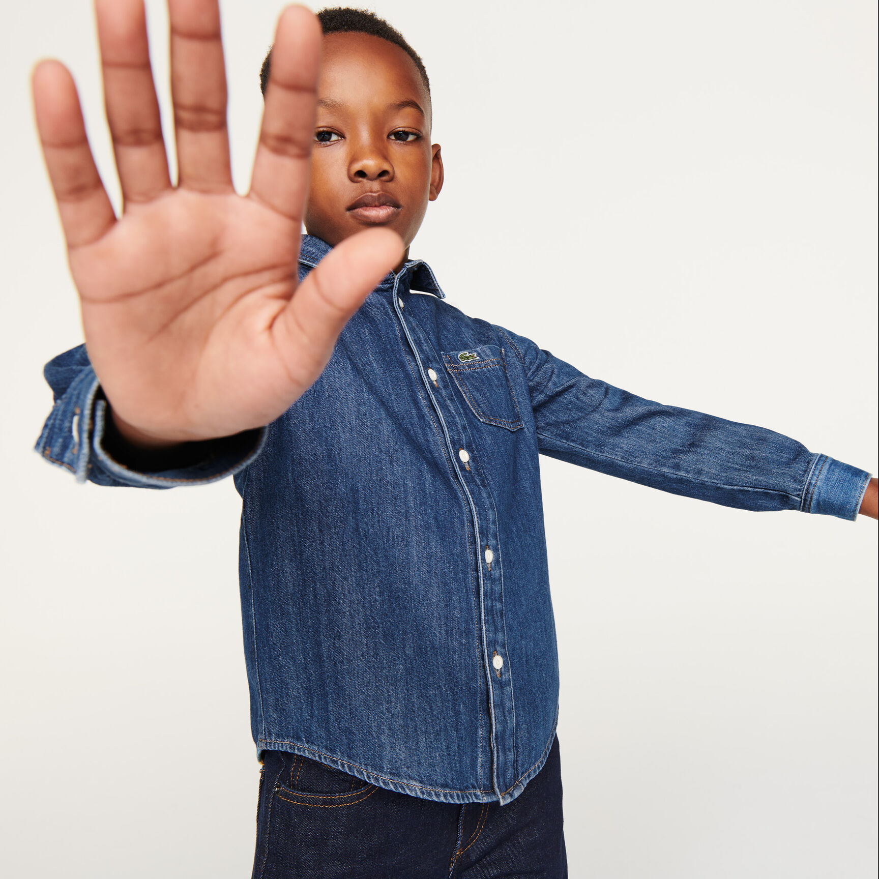 Boys' Organic Cotton Regular Fit Jean Shirt Boys' Organic Cotton Regular Fit Jean Shirt